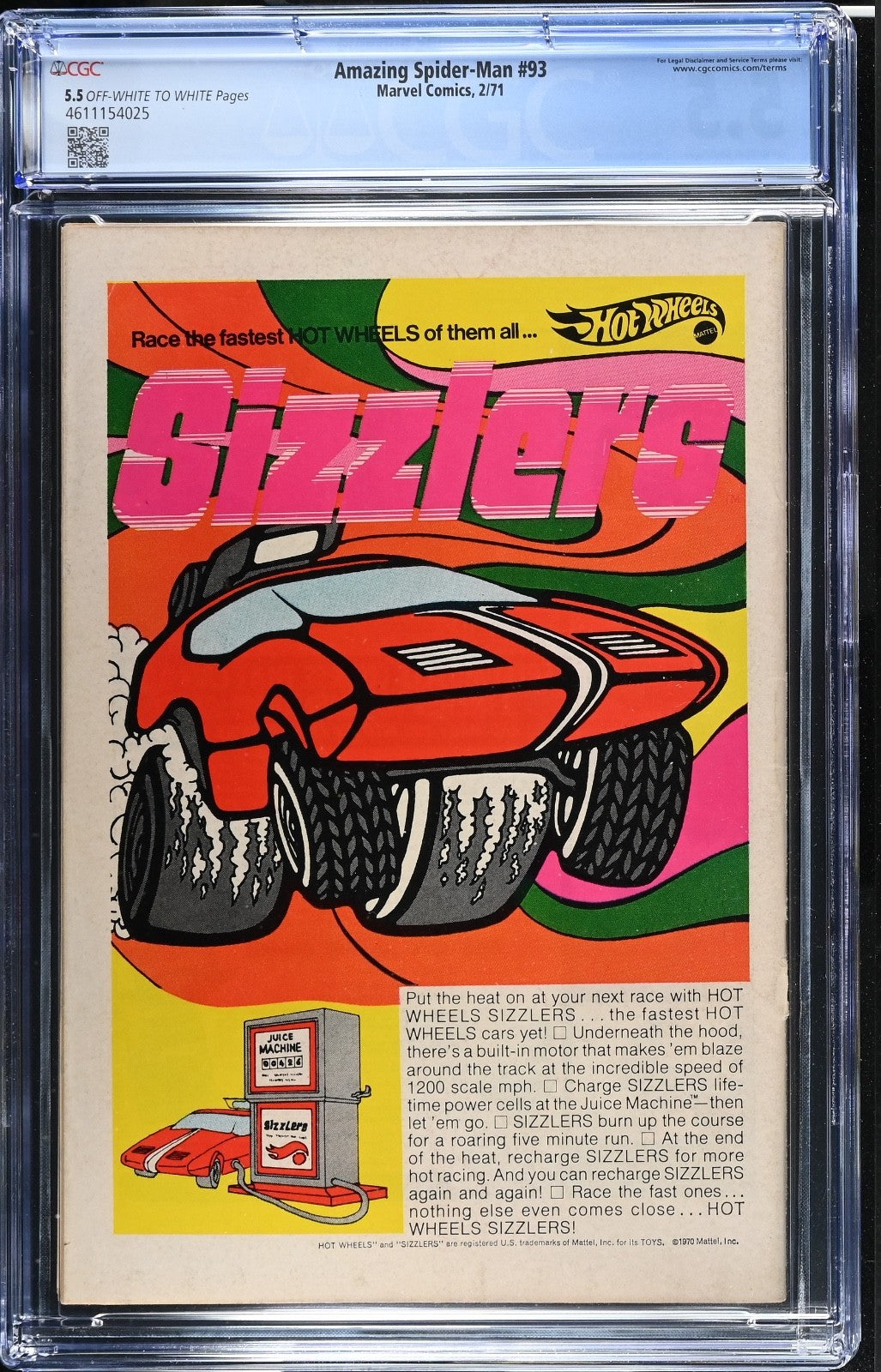 Amazing Spider-Man #93 CGC 5.5 - Marvel Comics 1971