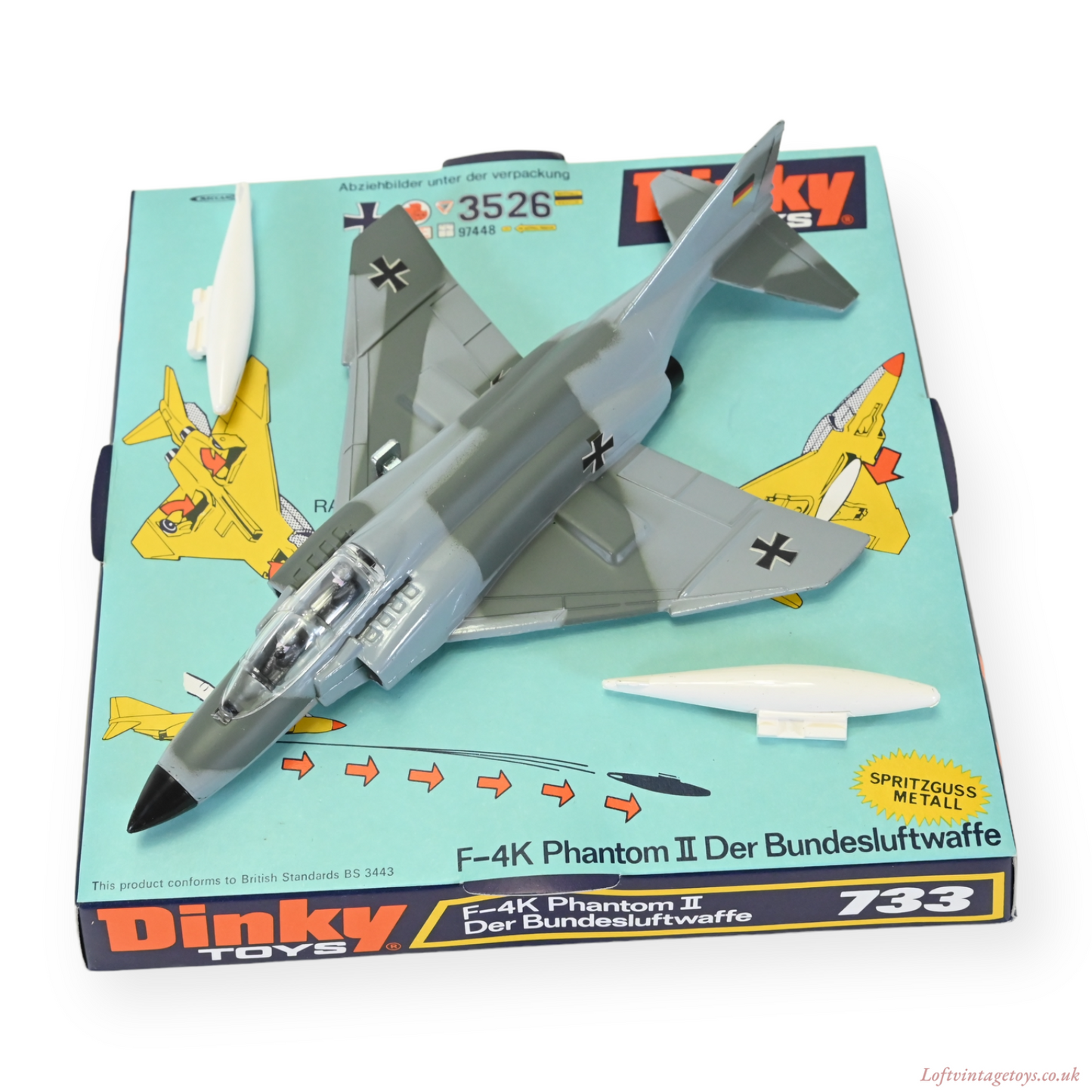 Dinky 733 F-4K Phantom II Aircraft / Der Bundesluftwaffe - Mint