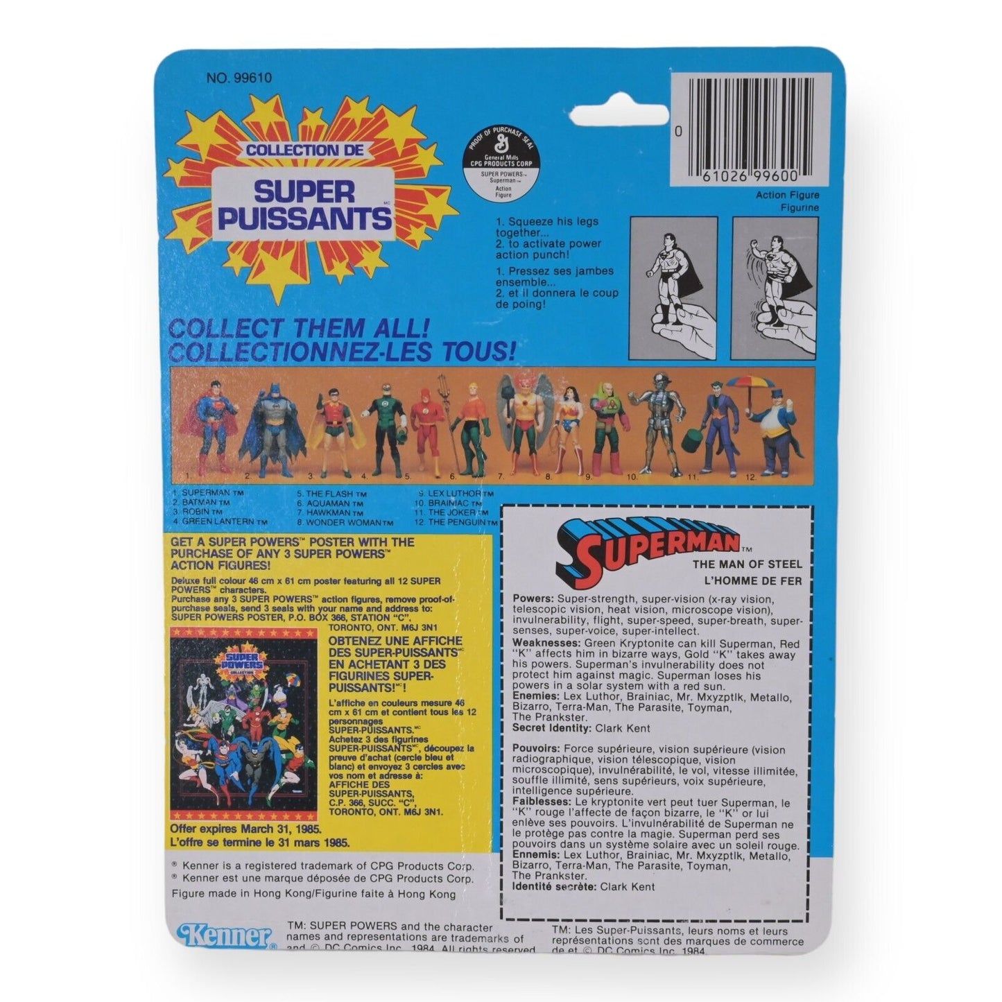Kenner Super Powers Superman - 1984 Sealed