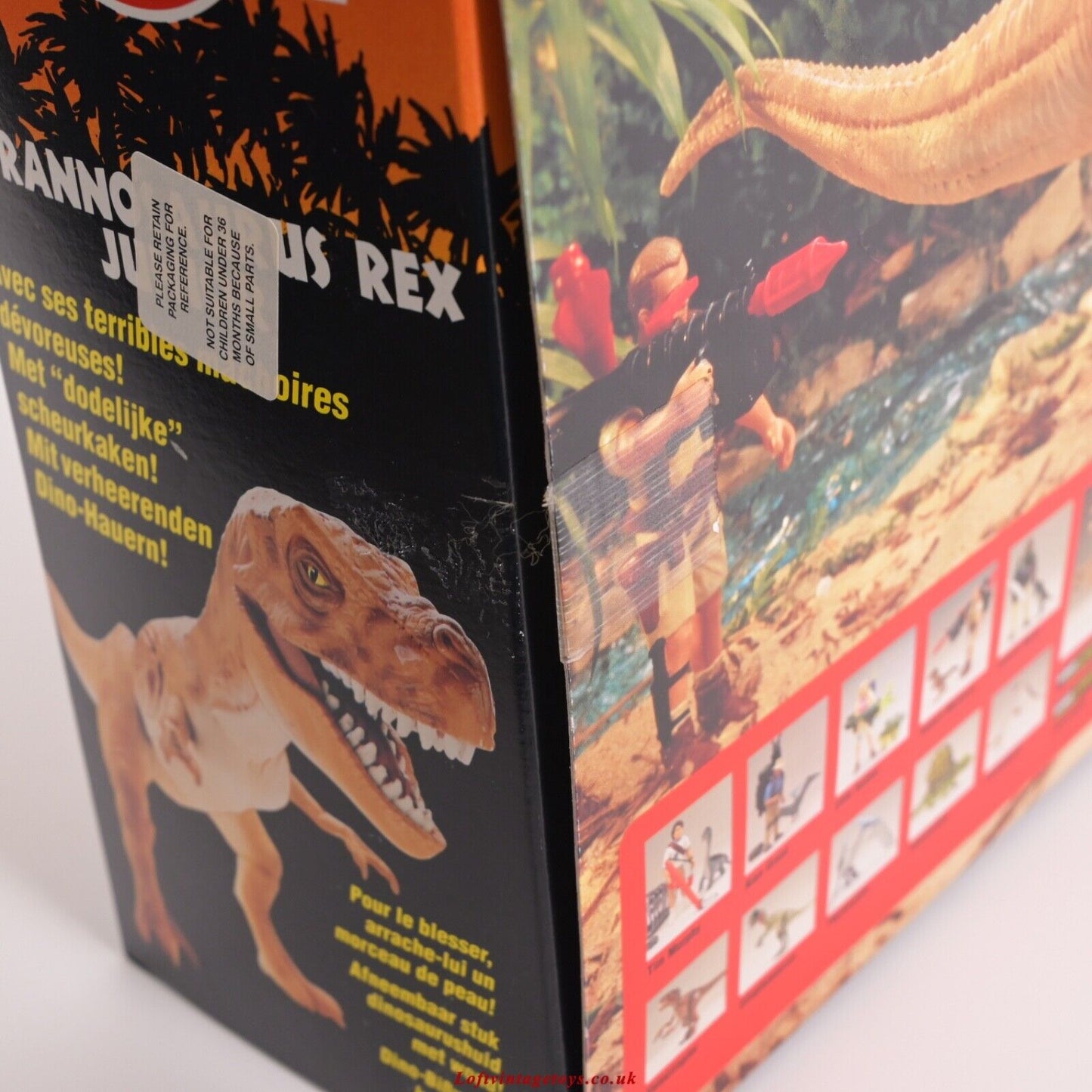 Kenner Jurassic Park Tyrannosaurus Rex Junior- Very RARE European Style Box