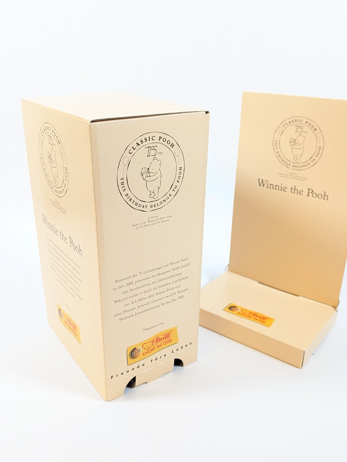 Steiff Winnie The Pooh 75th Anniversary Edition, Ltd Ed - 02623
