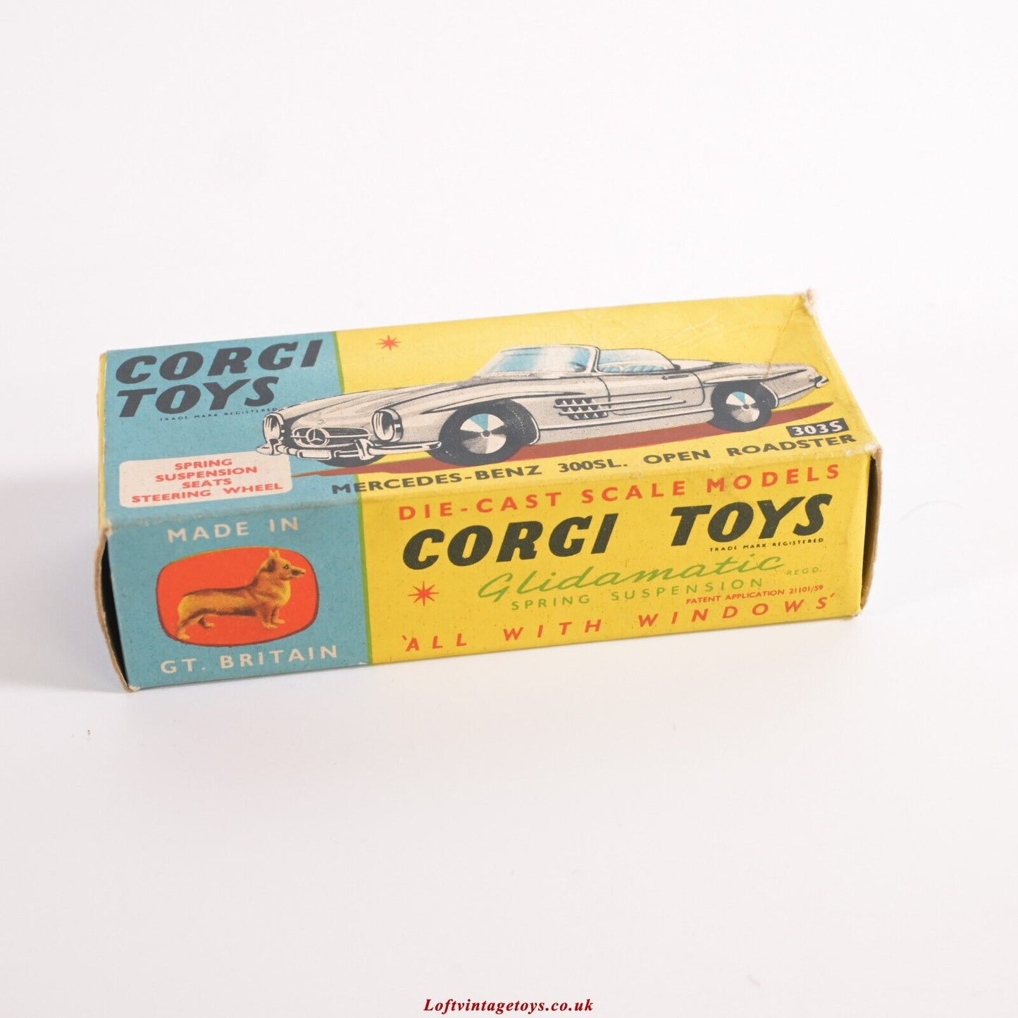 Corgi Toys 303S Mercedes 300SL Open Roadster