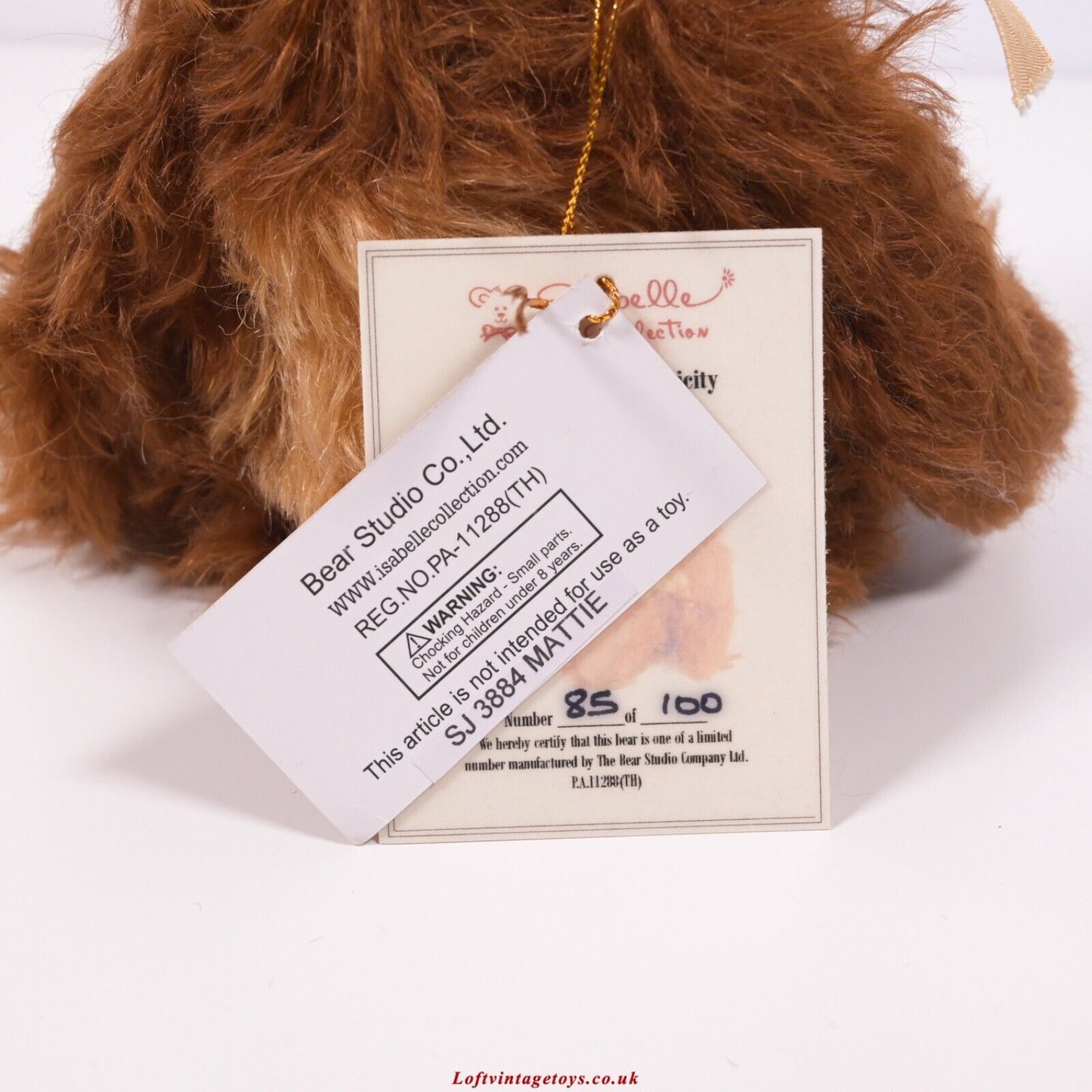 Charlie Bears/ Bear Studio Isabelle Collection Mattie Panda Bear - Ltd Ed 100