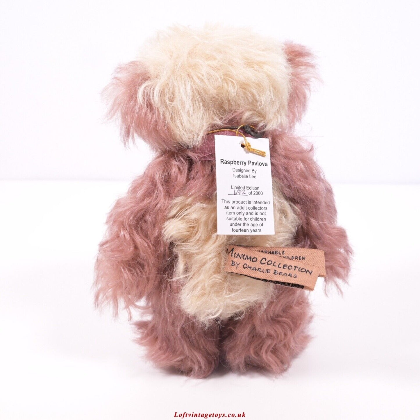 Charlie Bears Raspberry Pavlova Panda Bear - Ltd Edition