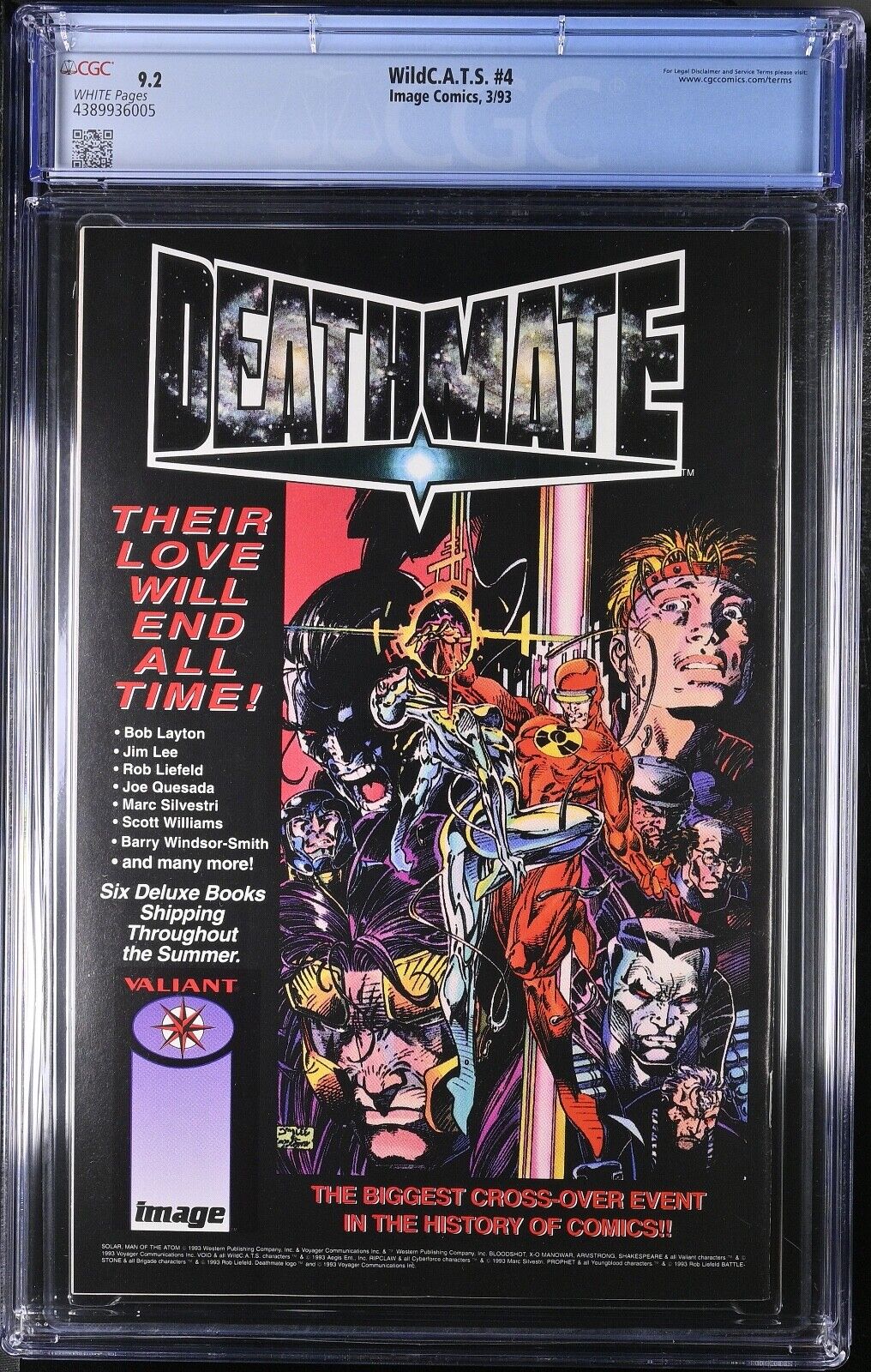 WildC.A.T.S. #4 Image Comics 1993 Youngblood 1st App CGC 9.2