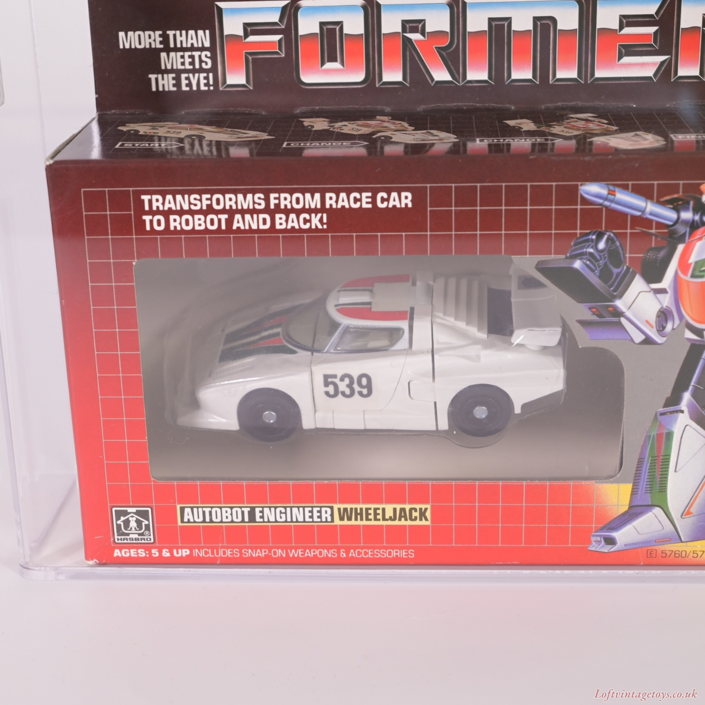 Transformers Series 1 Hasbro 1984 Wheeljack Afa 70 Ex+ (Archival) - MISB