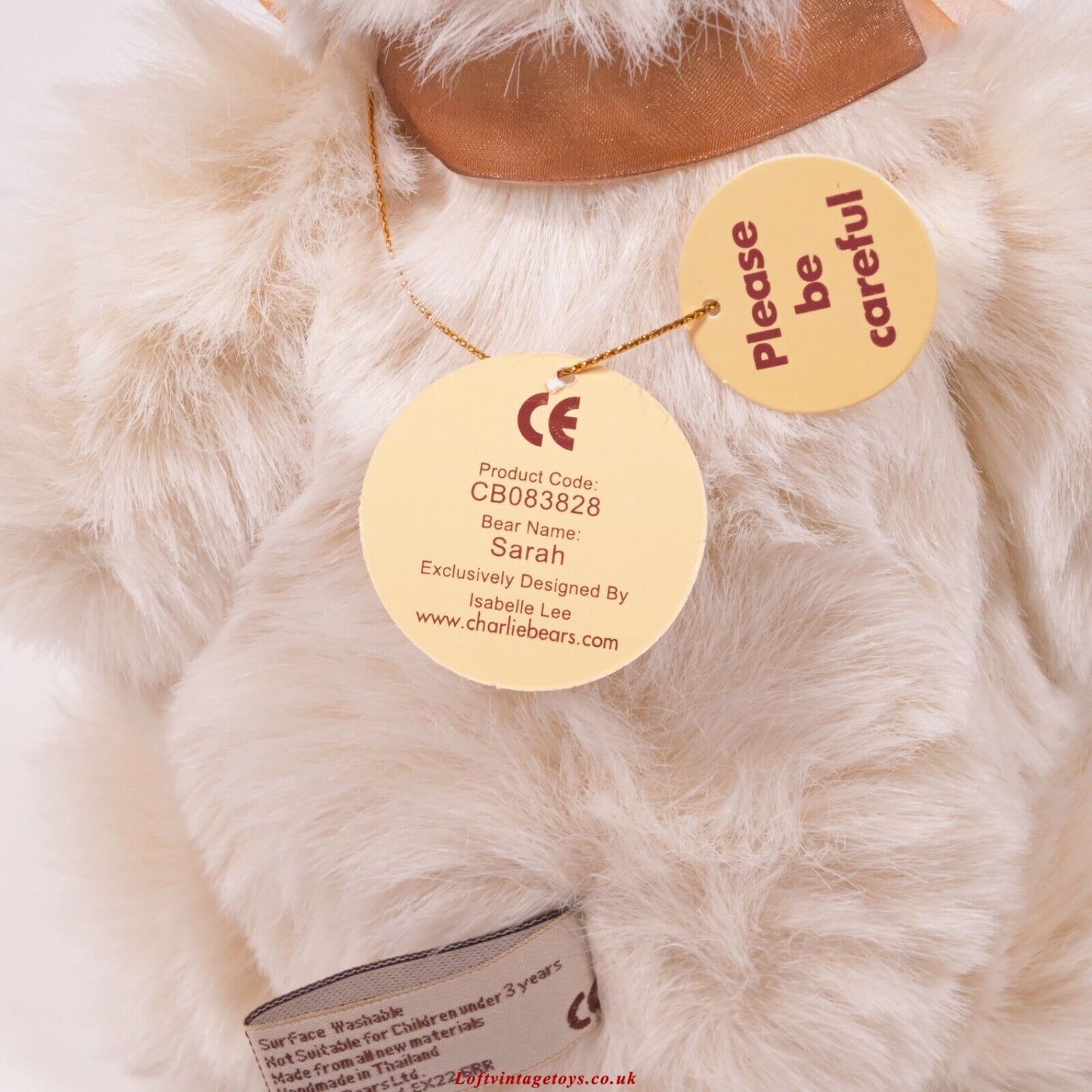 Charlie Bears Sarah Teddy Bear - CB 083828, from 2008-2009, Ltd Ed of 1200