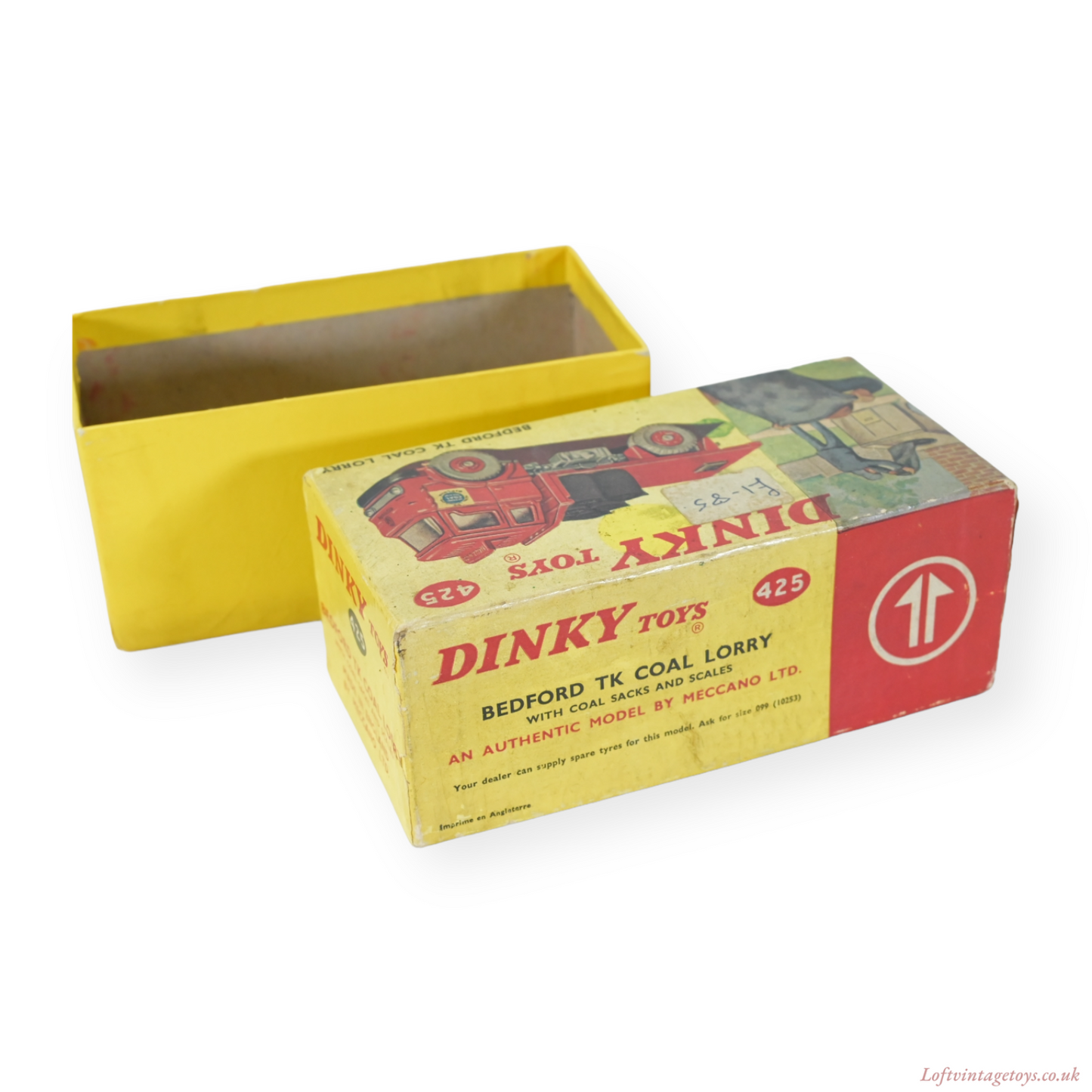 Dinky 425 Bedford Tk Coal Lorry With Box