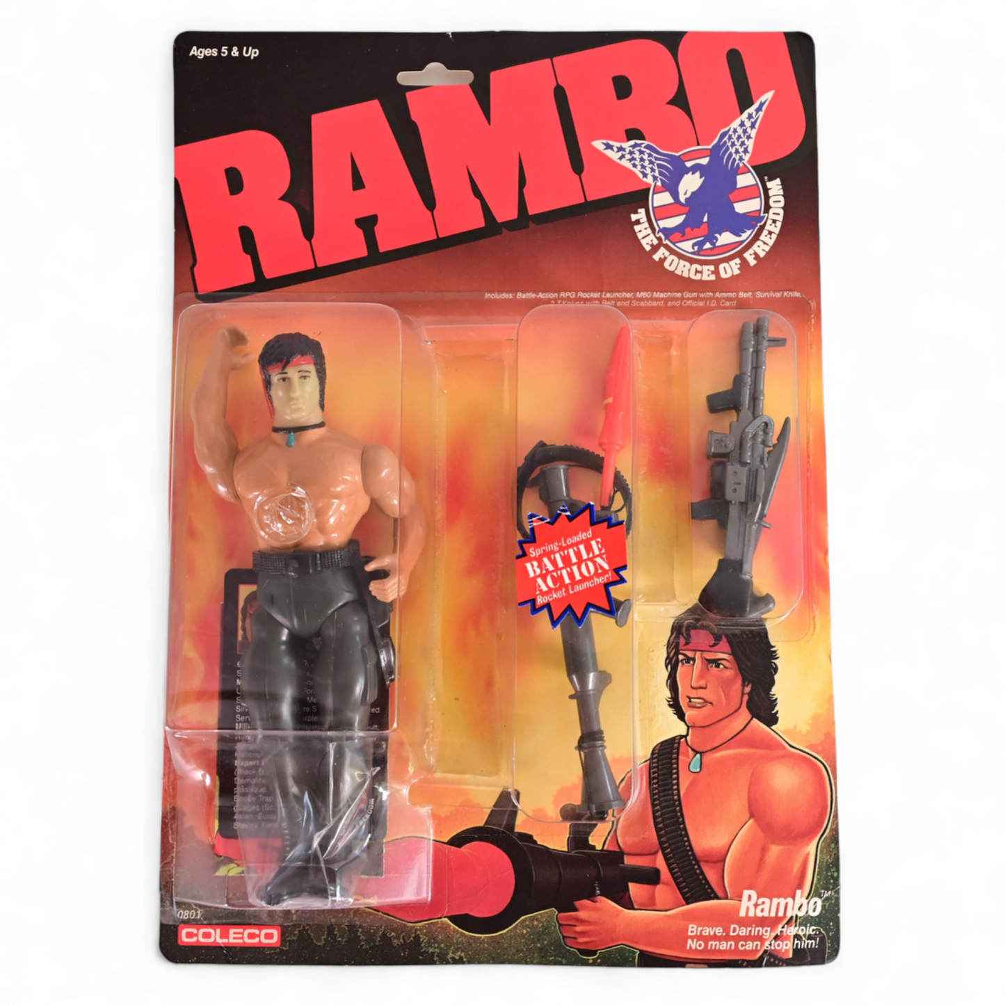 1985 Coleco The Force Of Freedom Rambo Figure - NEW & Sealed