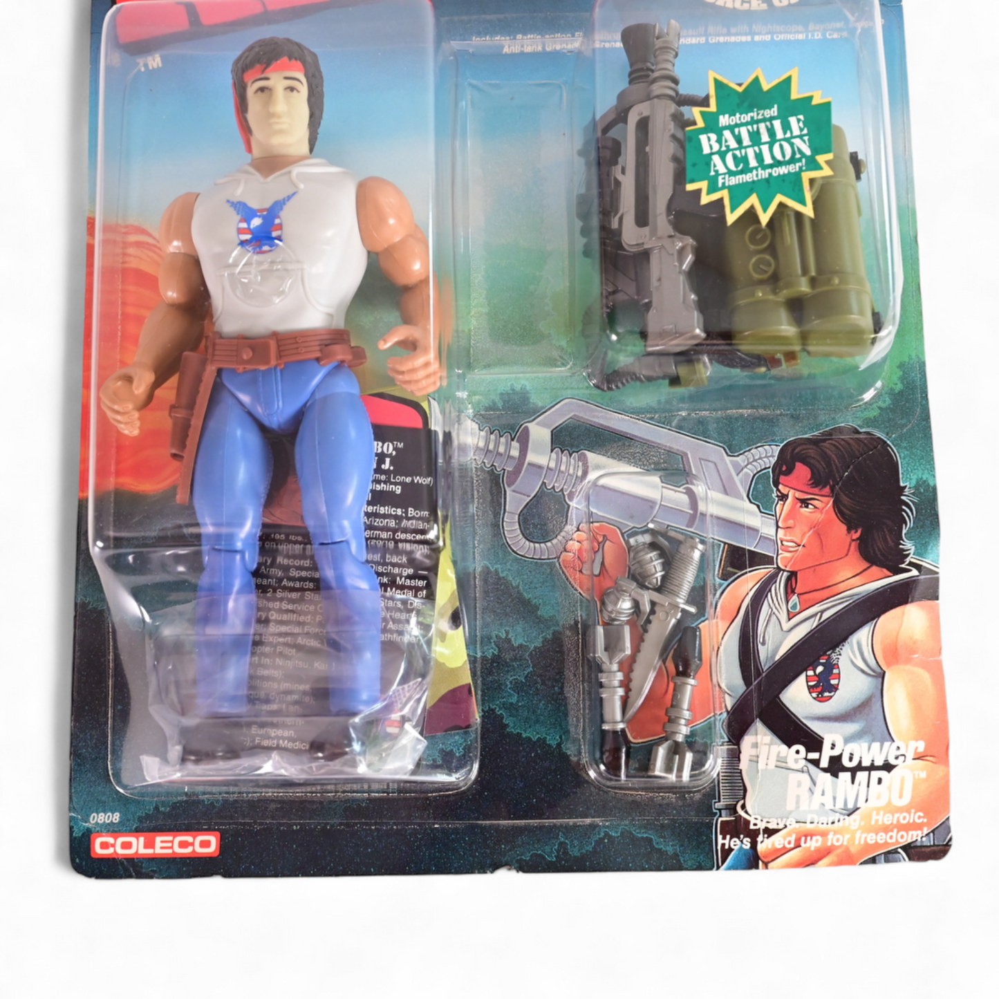 Coleco Rambo & The Force of Freedom - Fire-Power Rambo New & Sealed