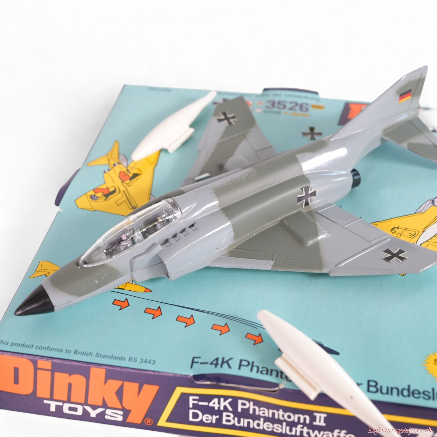 Dinky 733 F-4K Phantom II Aircraft / Der Bundesluftwaffe - Mint