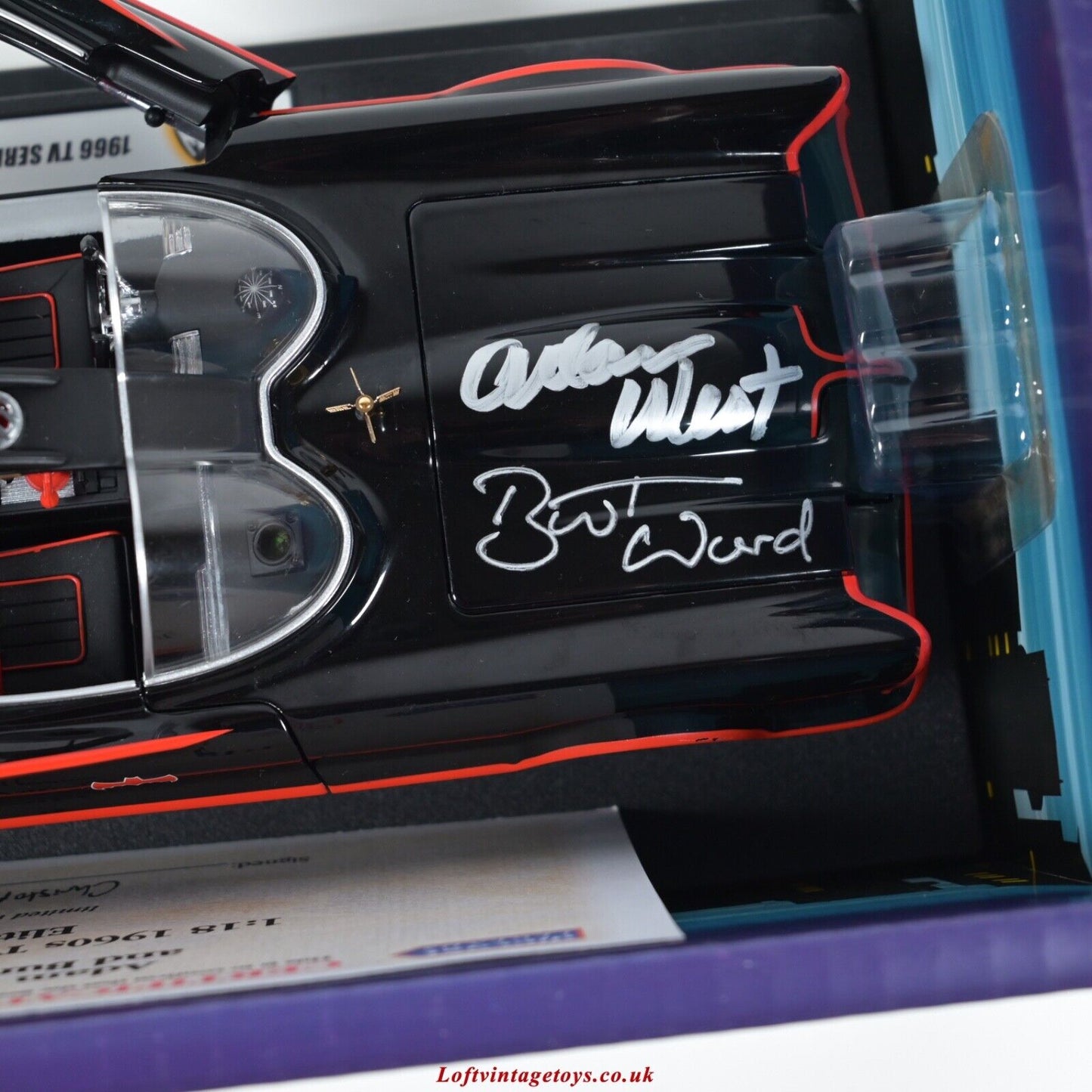 Elite Batmobile 1:18 Hot Wheels 1966 Tv Series - Ltd Ed of 200 SIGNED - RARE
