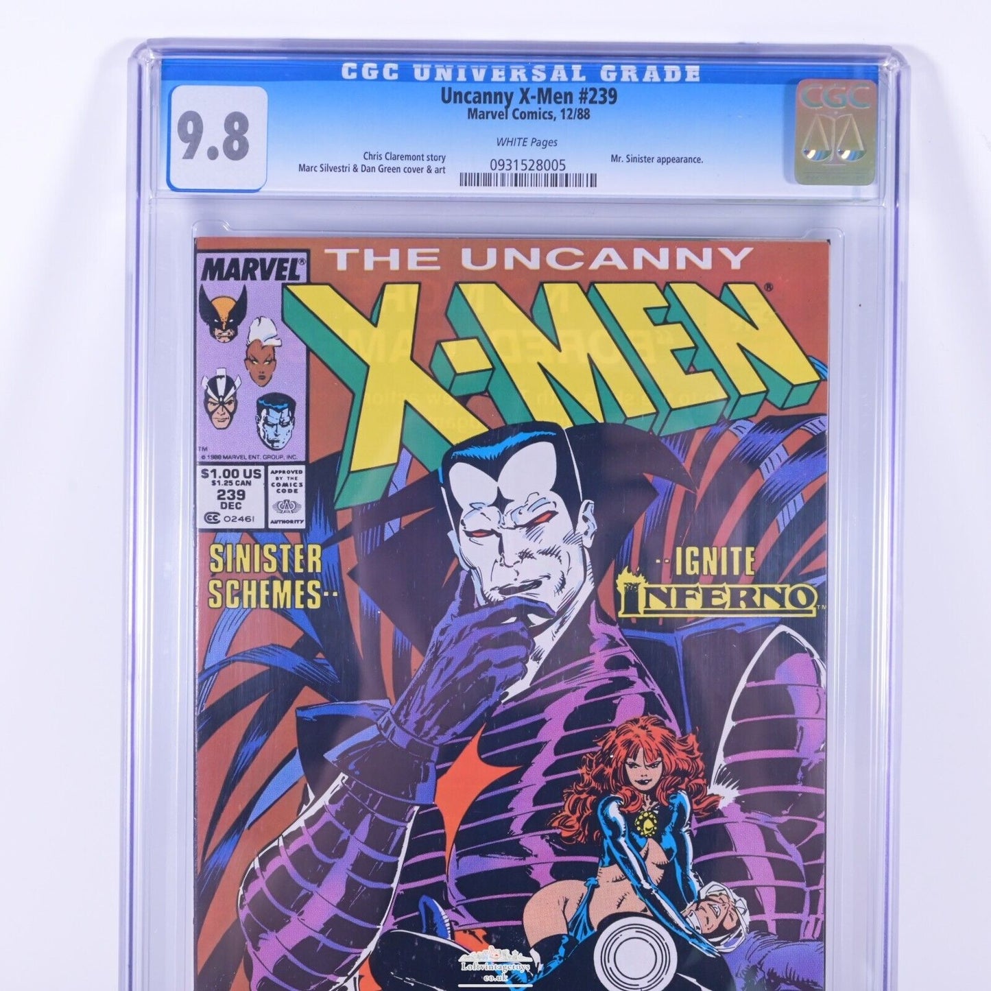 Uncanny X-Men #239 (Newsstand Edition) CGC 9.8 VARIANT