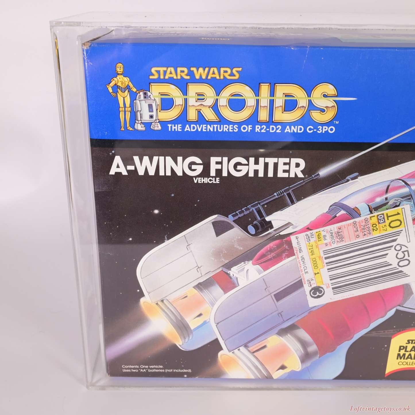 Vintage Star Wars Droids A Wing Fighter MISB 1984 - CAS 75 Grade