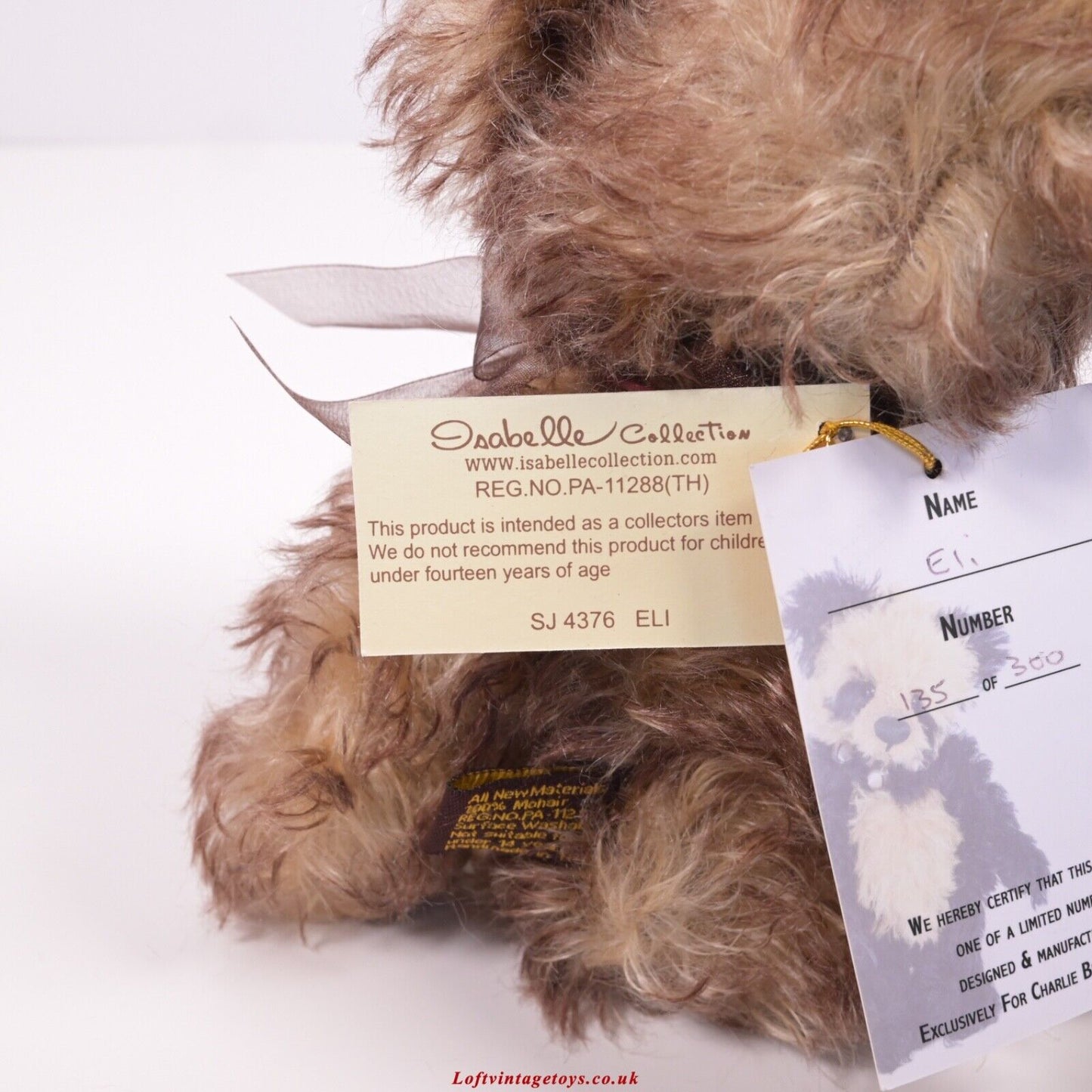 Charlie Bears Isabelle Collection Eli Teddy Bear - Ltd Edition of 300