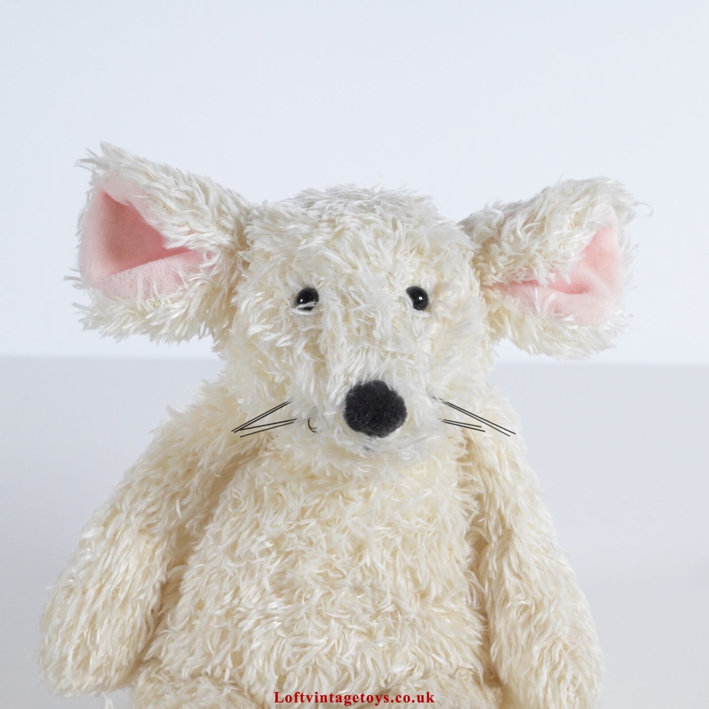 Jellycat I am Cream Mouse Tot Plush Beanie Toy 7" HTF RARE with Swing Tag