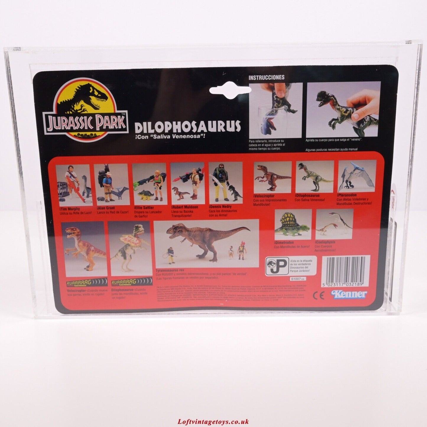 Vintage Kenner Jurrasic Park Dilophosaurus UKG 80 - 1983