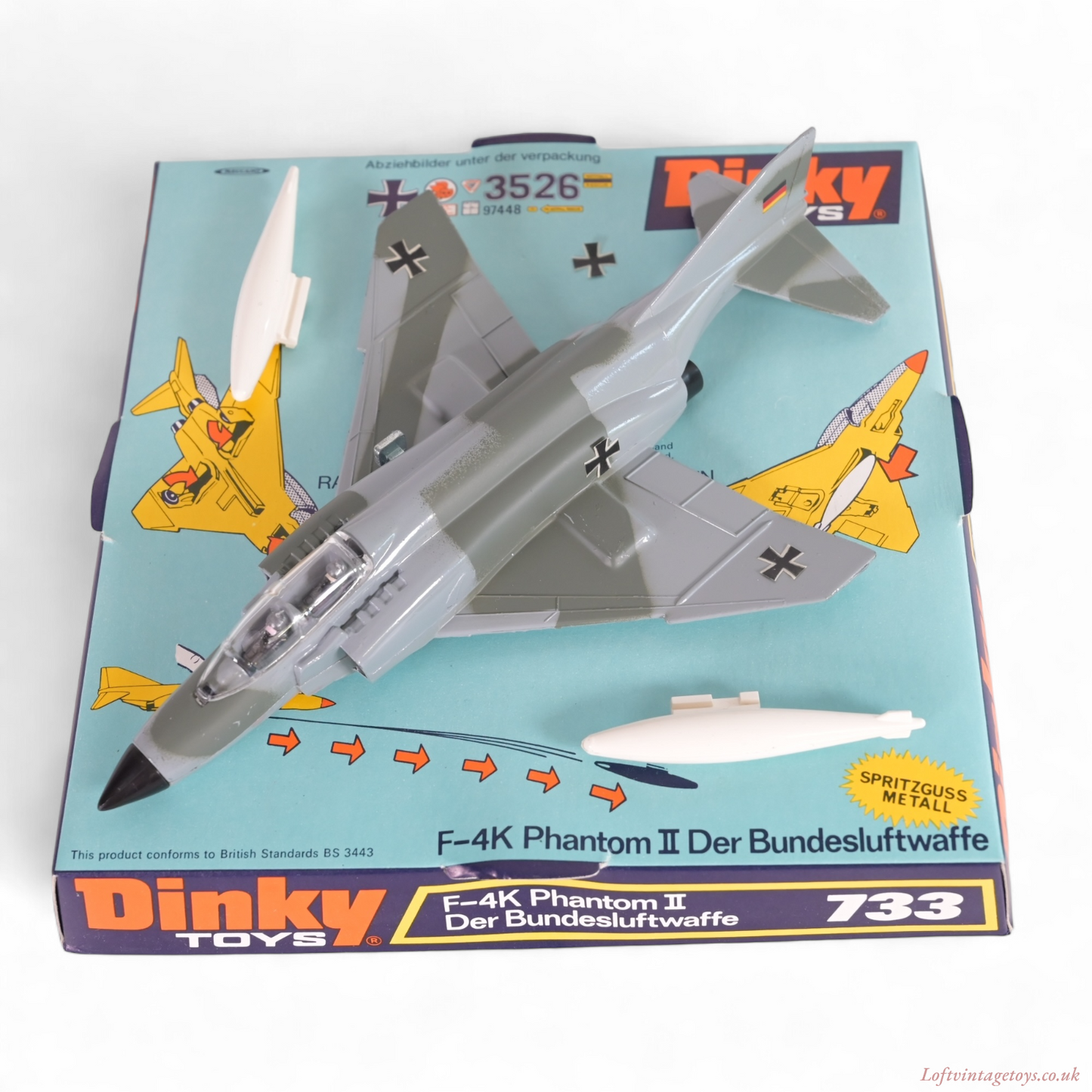 Dinky 733 F-4K Phantom II Aircraft / Der Bundesluftwaffe - Mint