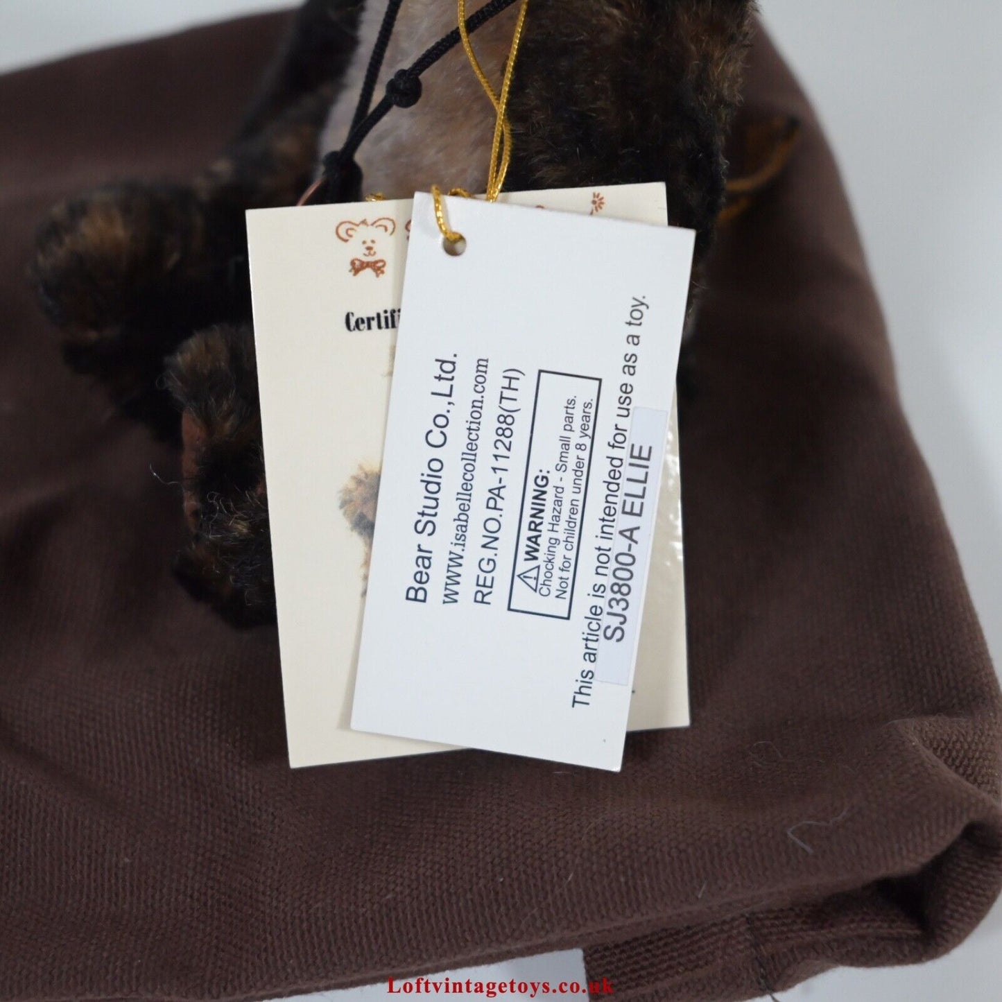 Charlie Bears / Bear Studio Isabelle Collection Ellie Panda Bear, LE 84/300
