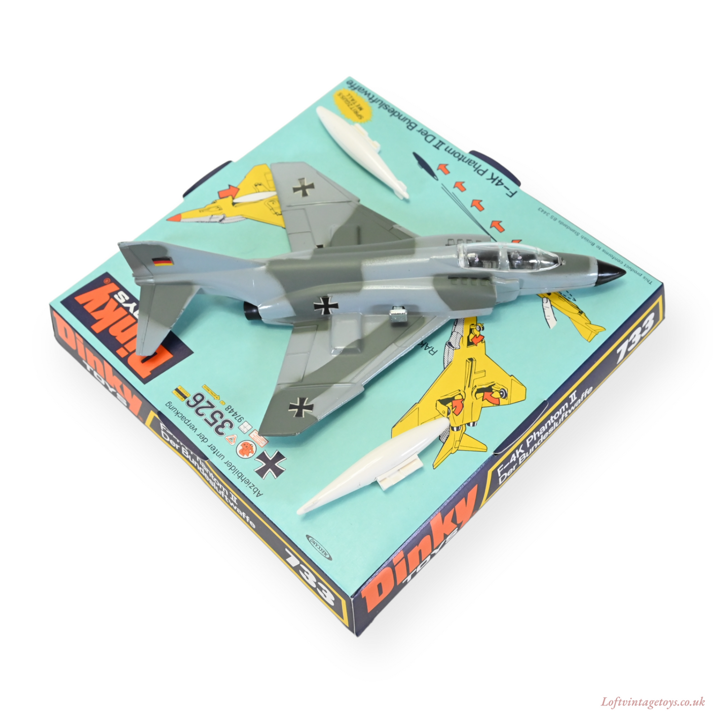 Dinky 733 F-4K Phantom II Aircraft / Der Bundesluftwaffe - Mint