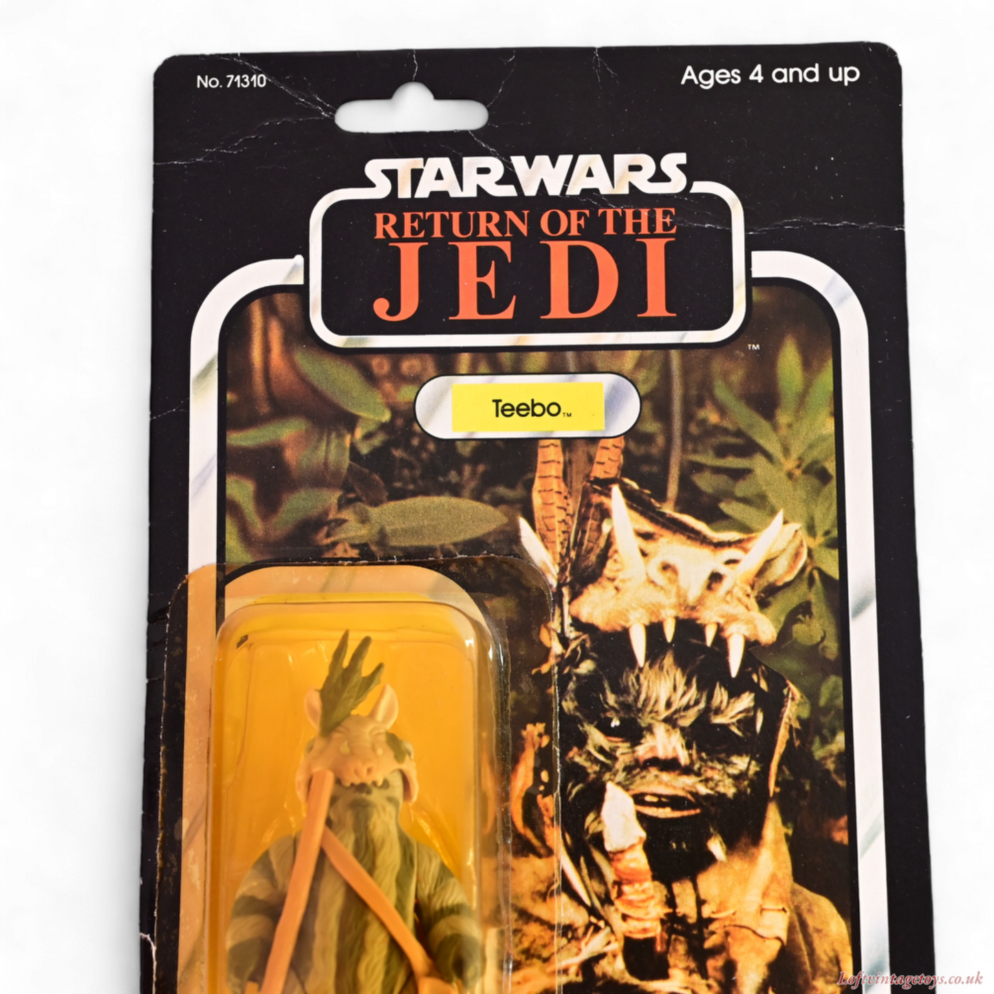 Vintage Kenner Star Wars Return Of The Jedi Teebo - 79A card