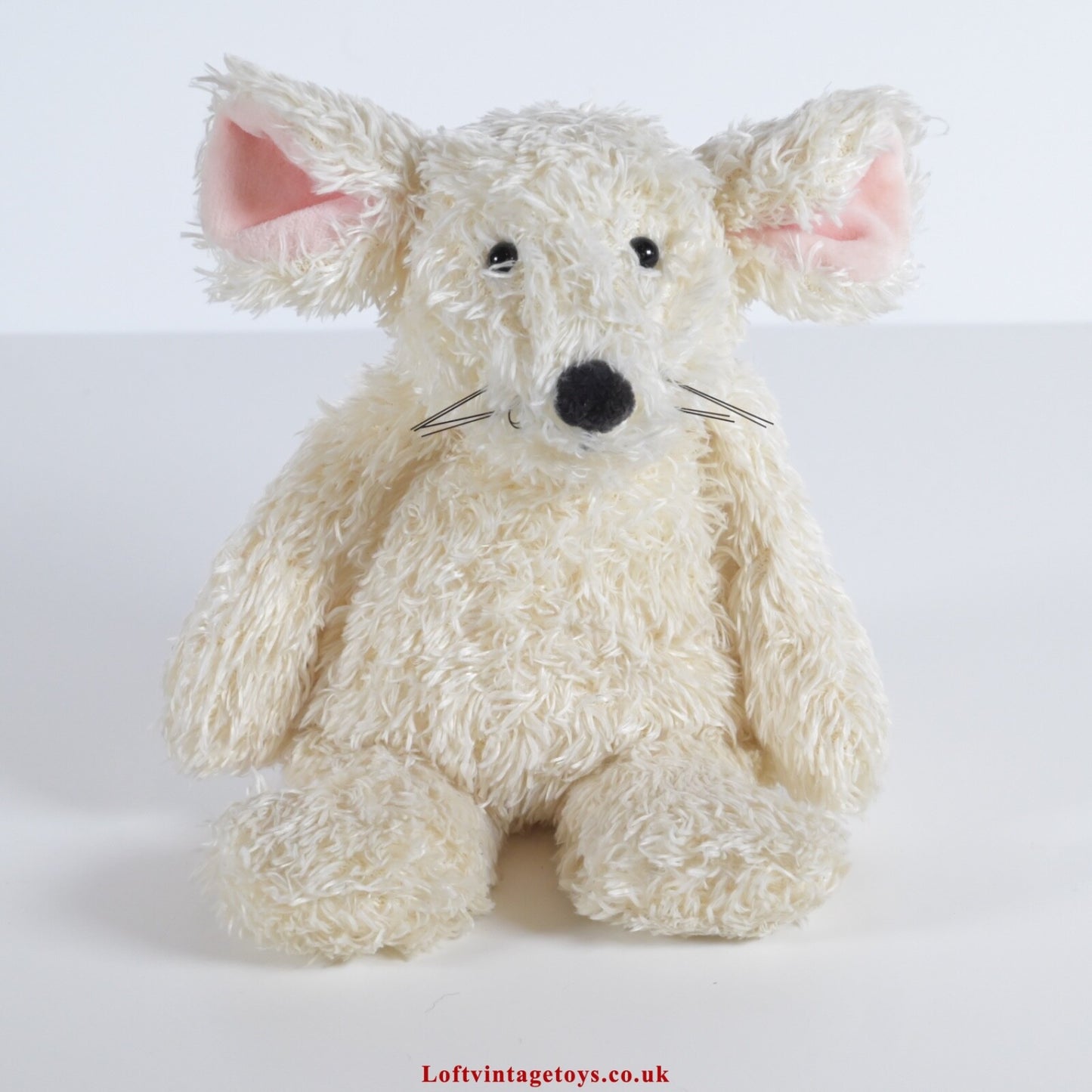 Jellycat I am Cream Mouse Tot Plush Beanie Toy 7" HTF RARE with Swing Tag