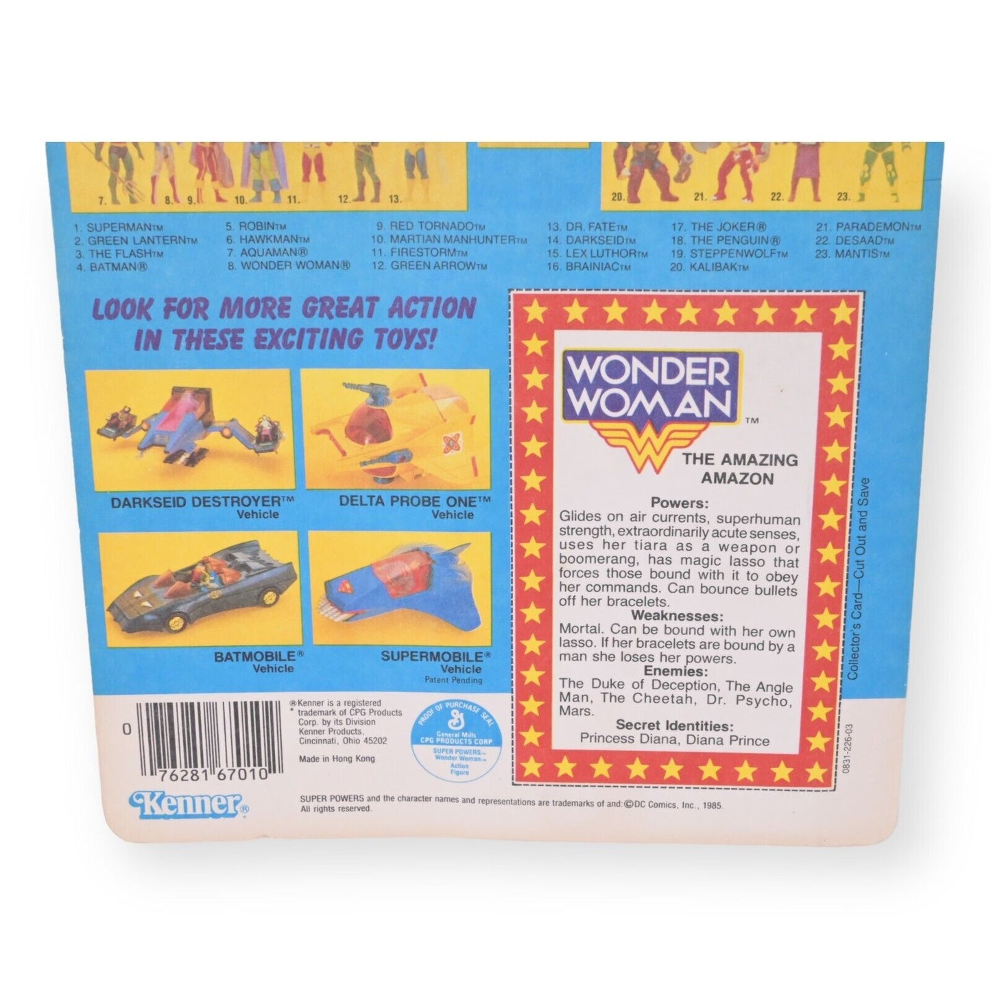 Kenner 1985 Super Powers Wonder Woman Figure - 1984