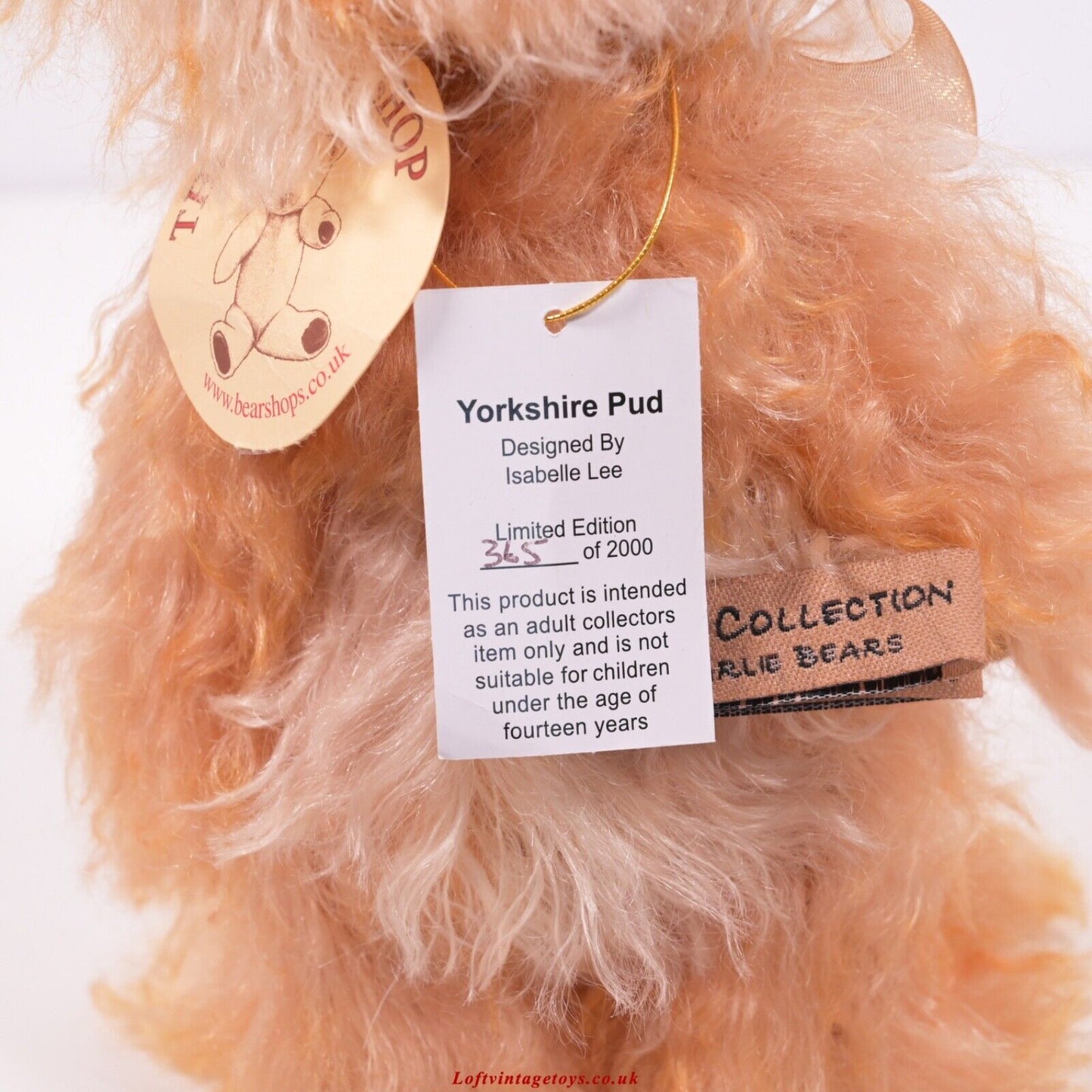 Charlie Bears Yorkshire Pud Isabelle Minimo Collection Teddy Bear - Ltd Ed