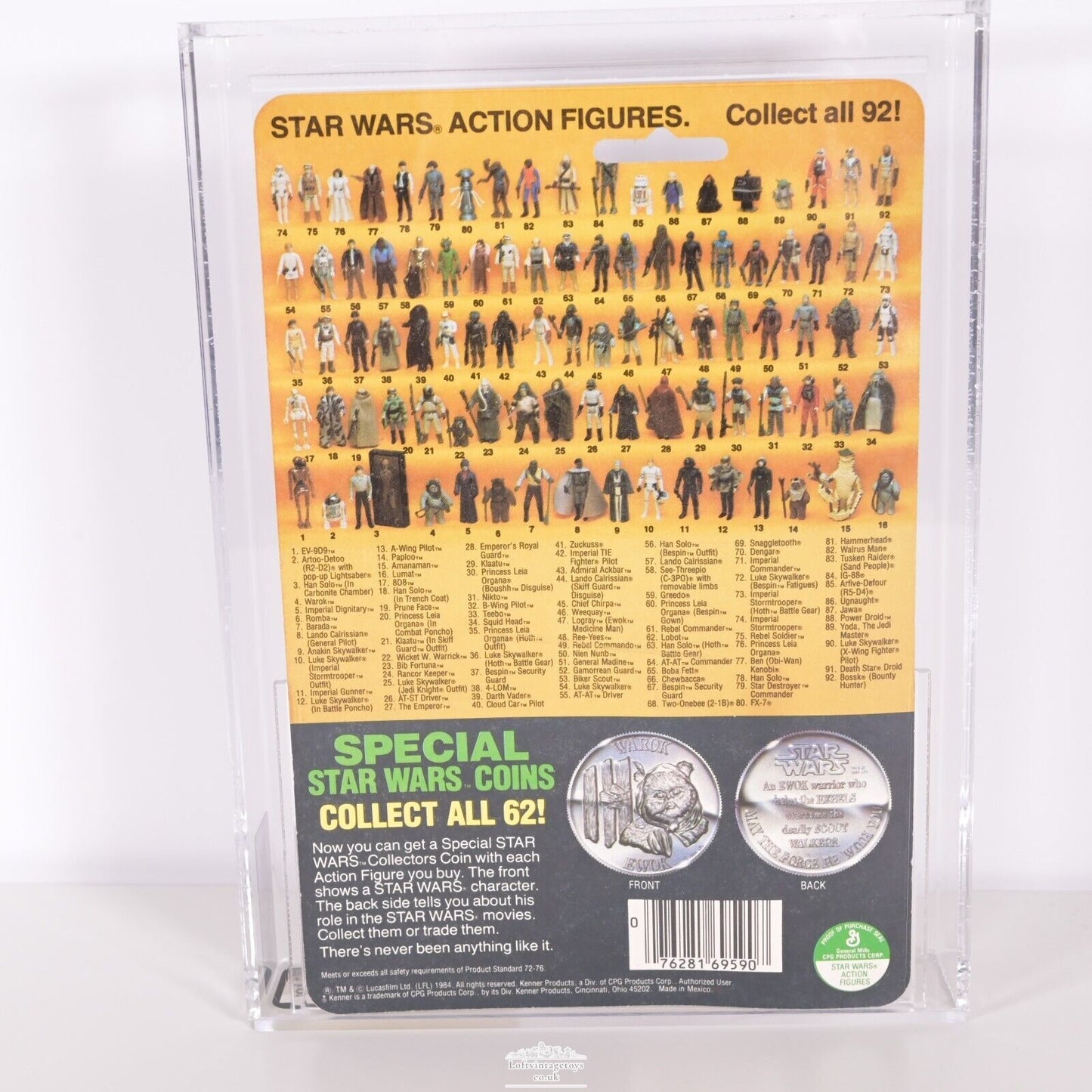Kenner Star Wars vintage The Power of the Force Paploo AFA 85