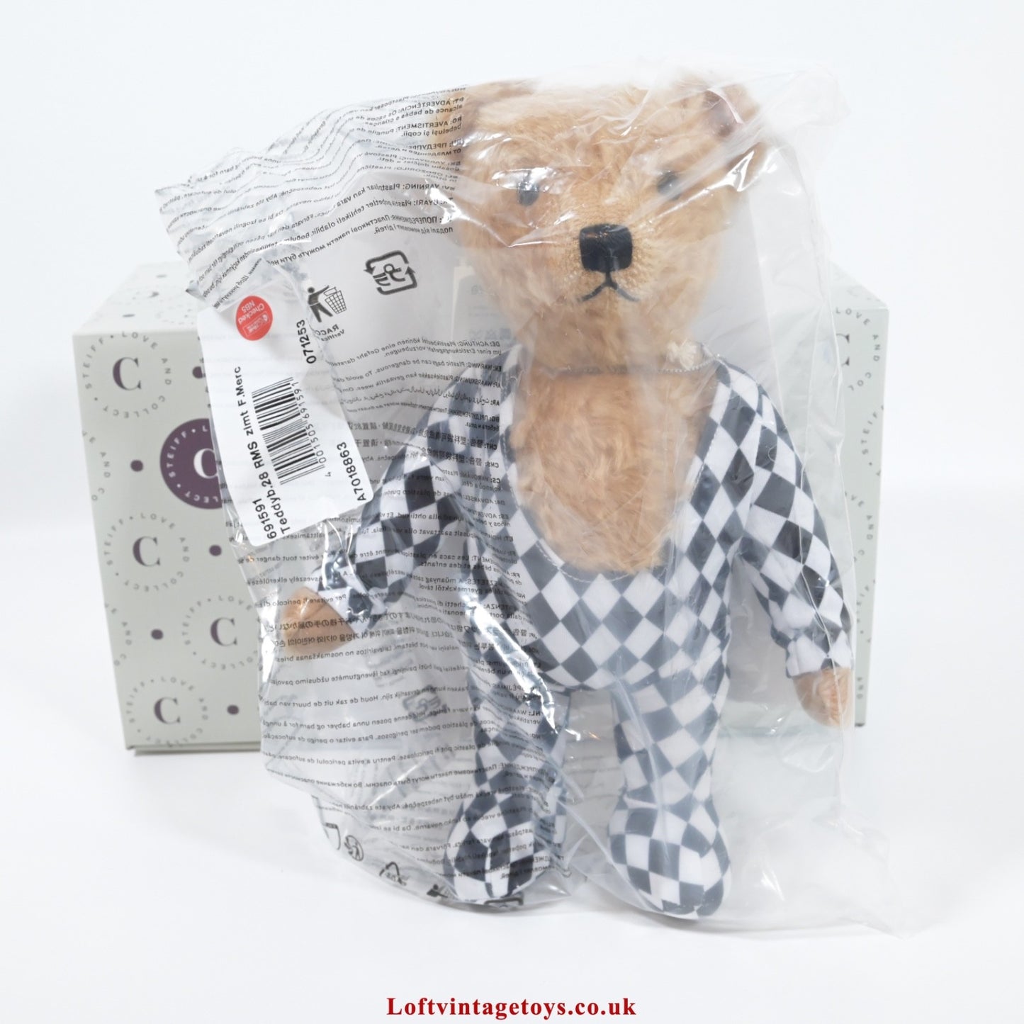 Steiff Freddie Mercury Harlequin Limited Edition Bear - 691591