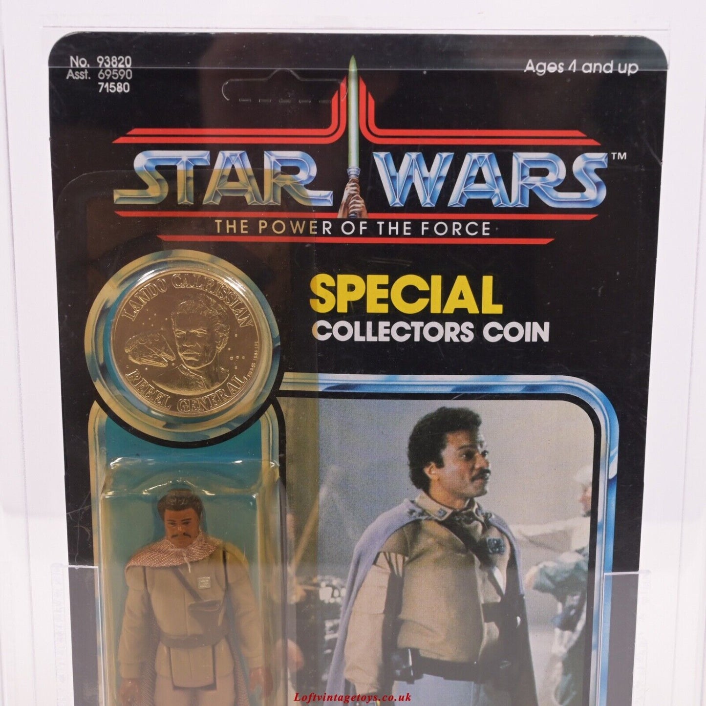 Vintage Star Wars The Power Of The Force - Lando Calrissian, AFA 85