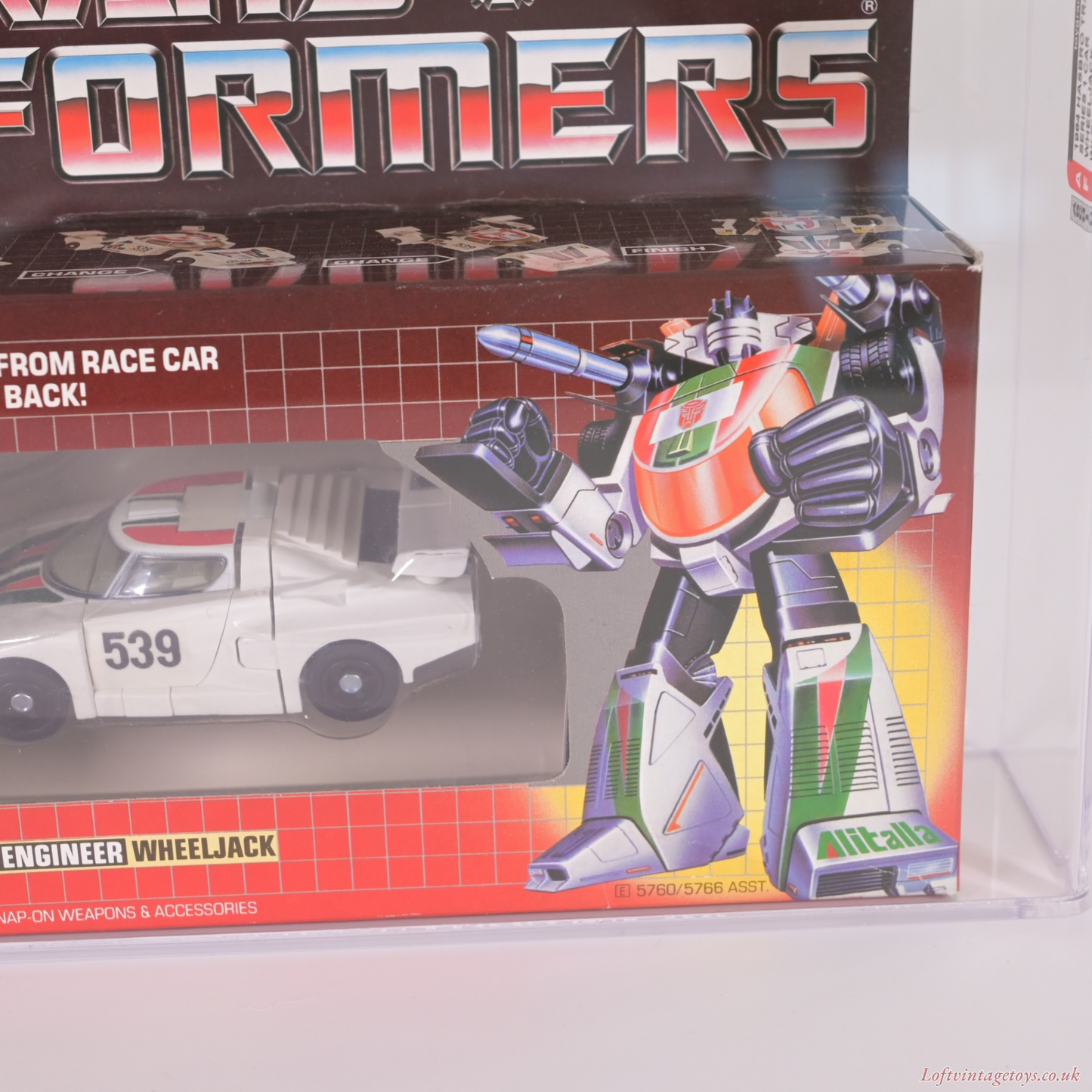 Transformers Series 1 Hasbro 1984 Wheeljack Afa 70 Ex+ (Archival) - MISB