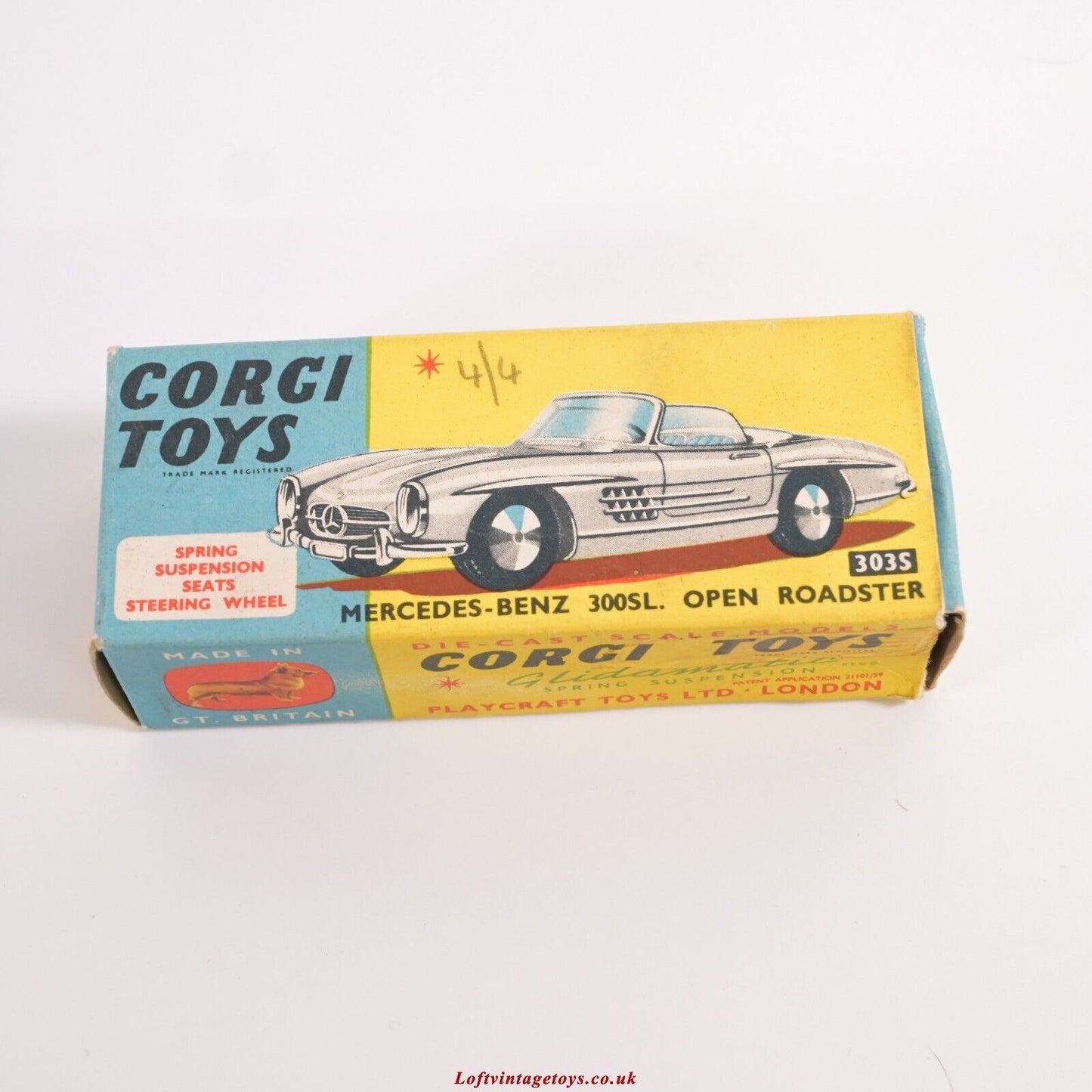 Corgi Toys 303S Mercedes 300SL Open Roadster