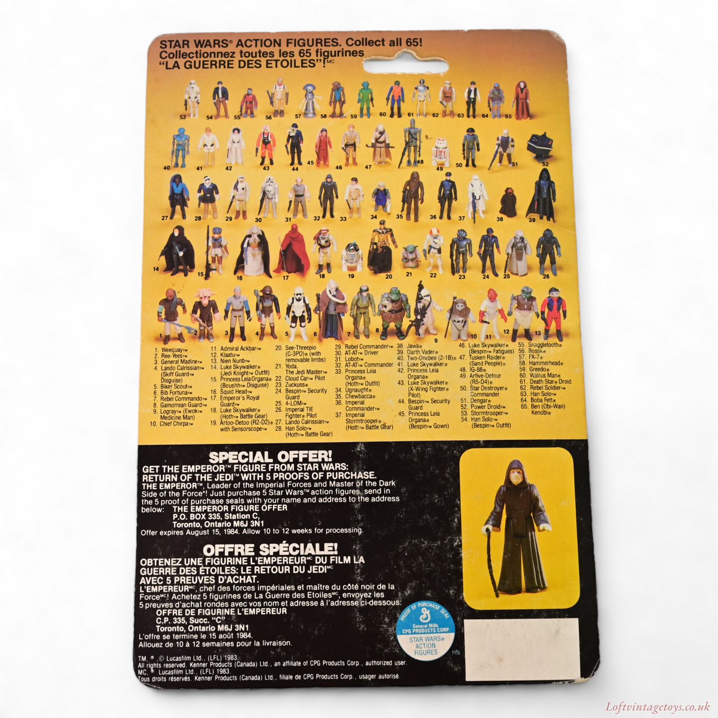 Kenner Star Wars Return Of The Jedi Klaatu Figure (in Skiff Outfit) - 1983