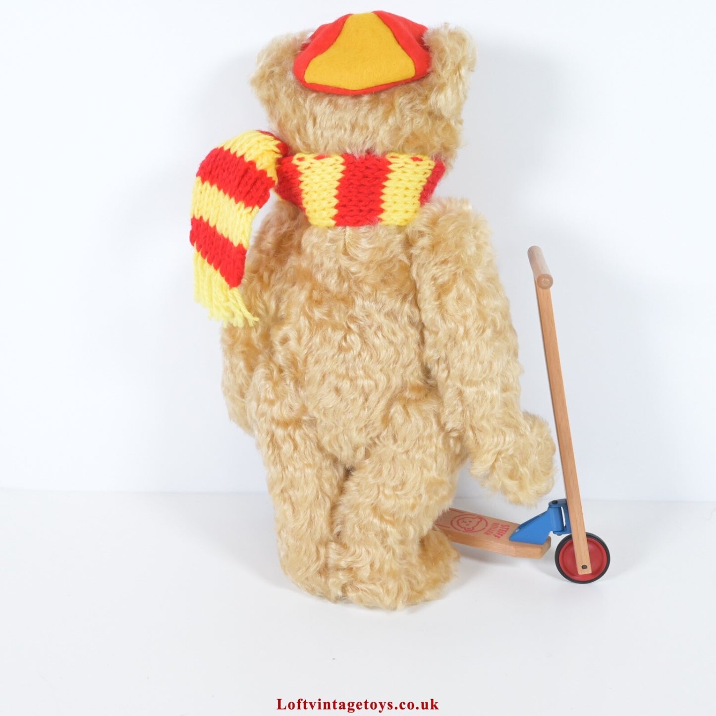 Steiff Teddybar Mit Holzroller 30cm - 5671142 Ltd Edition