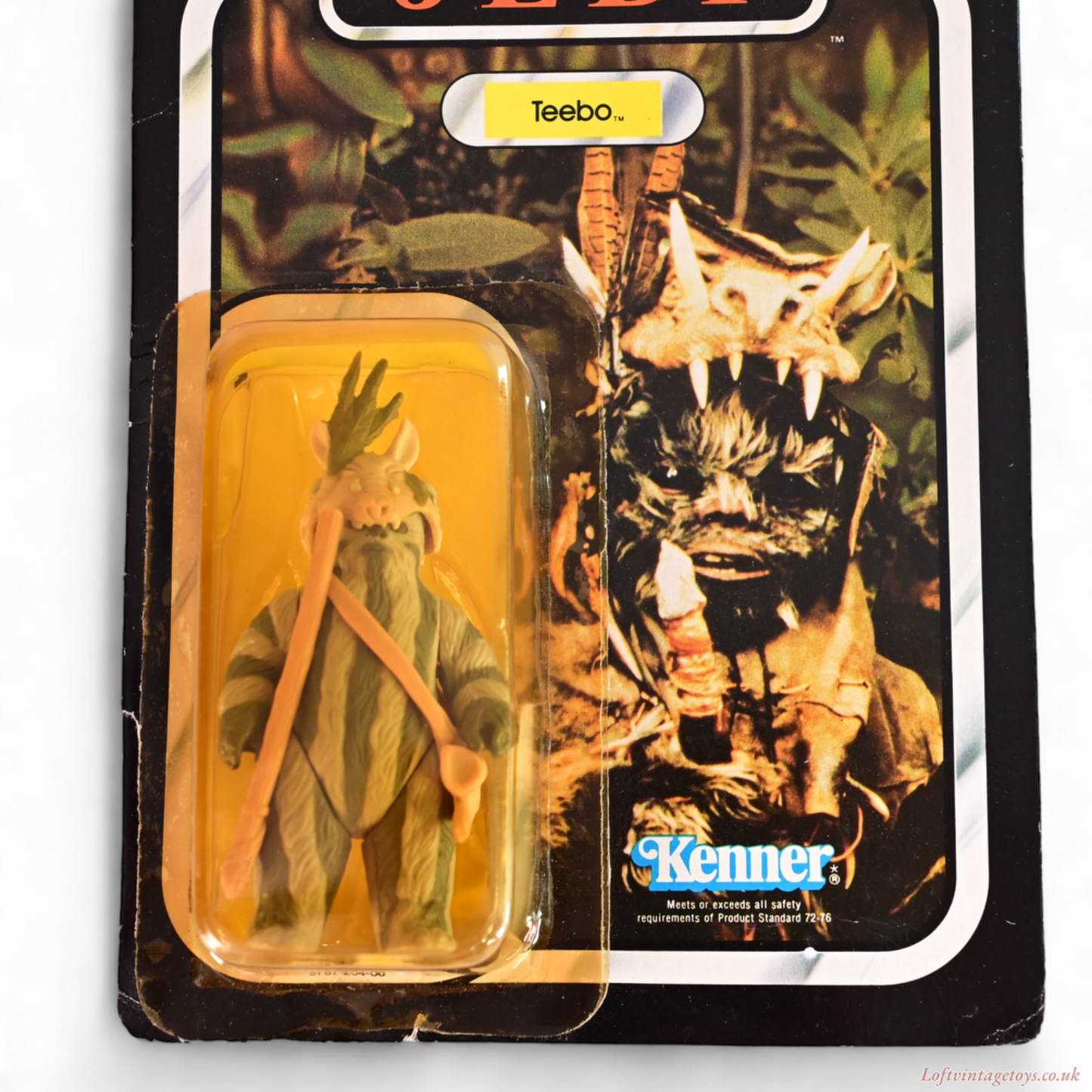 Vintage Kenner Star Wars Return Of The Jedi Teebo - 79A card