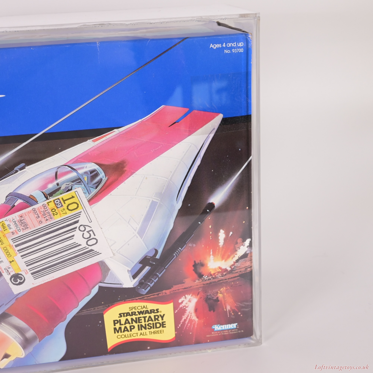 Vintage Star Wars Droids A Wing Fighter MISB 1984 - CAS 75 Grade
