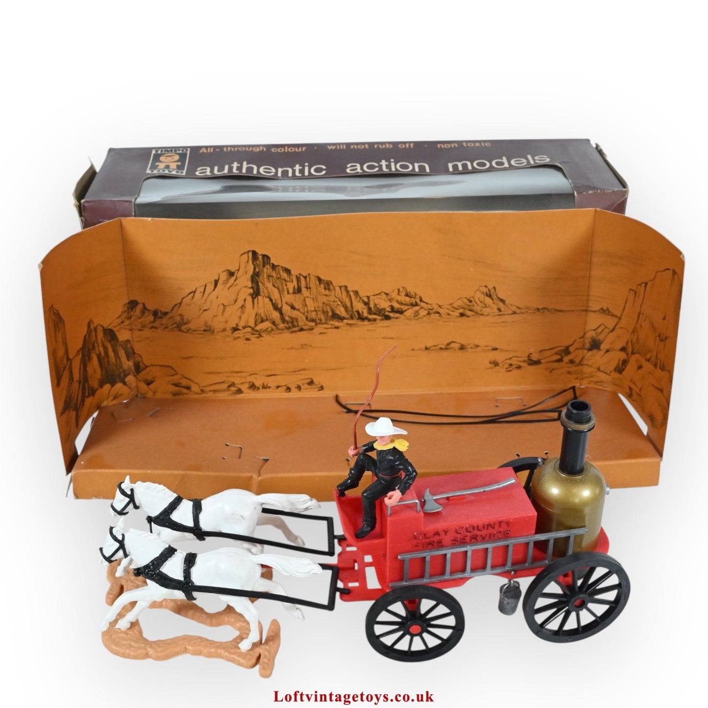 Timpo Wild West Fire Engine Set - Ref. 280