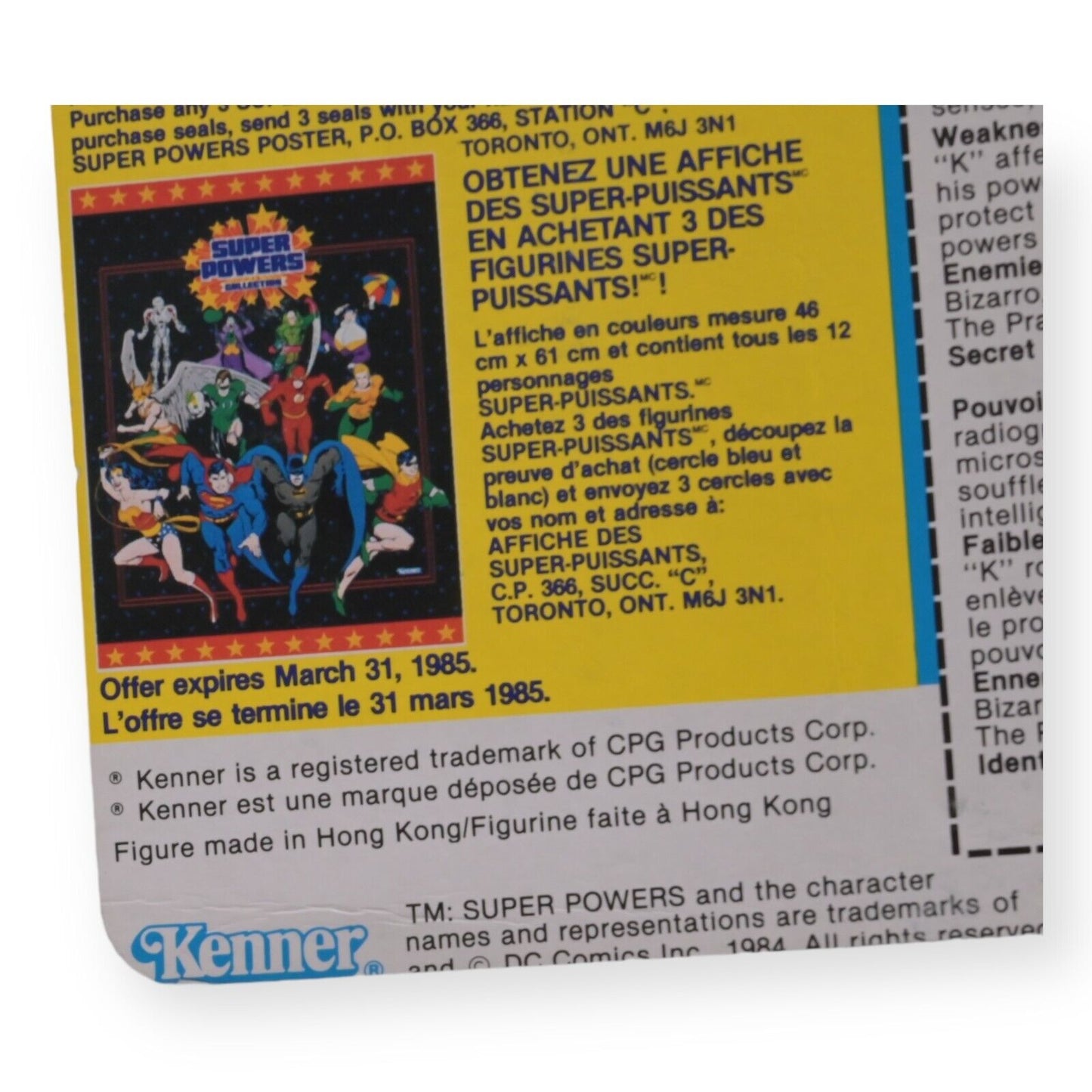Kenner Super Powers Superman - 1984 Sealed