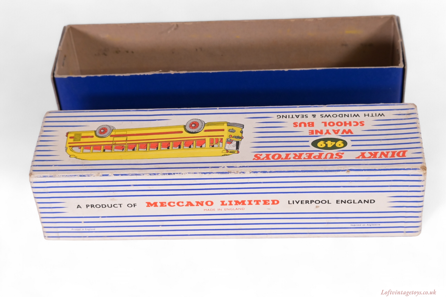 Dinky Toys 949 Wayne School Bus with Black Lines