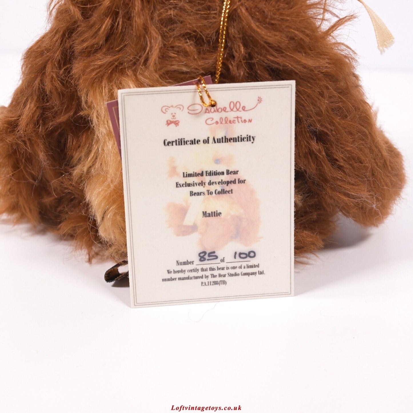 Charlie Bears/ Bear Studio Isabelle Collection Mattie Panda Bear - Ltd Ed 100