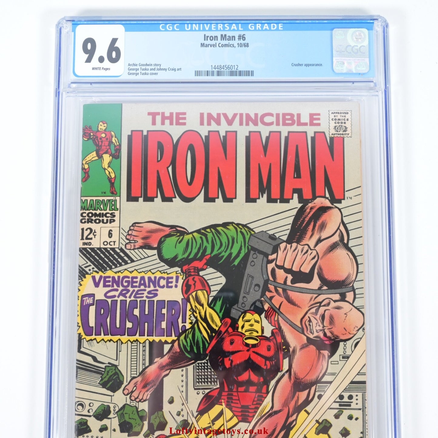 Iron Man (1968) Nr. 6, CGC 9.6 Weiße Seiten
