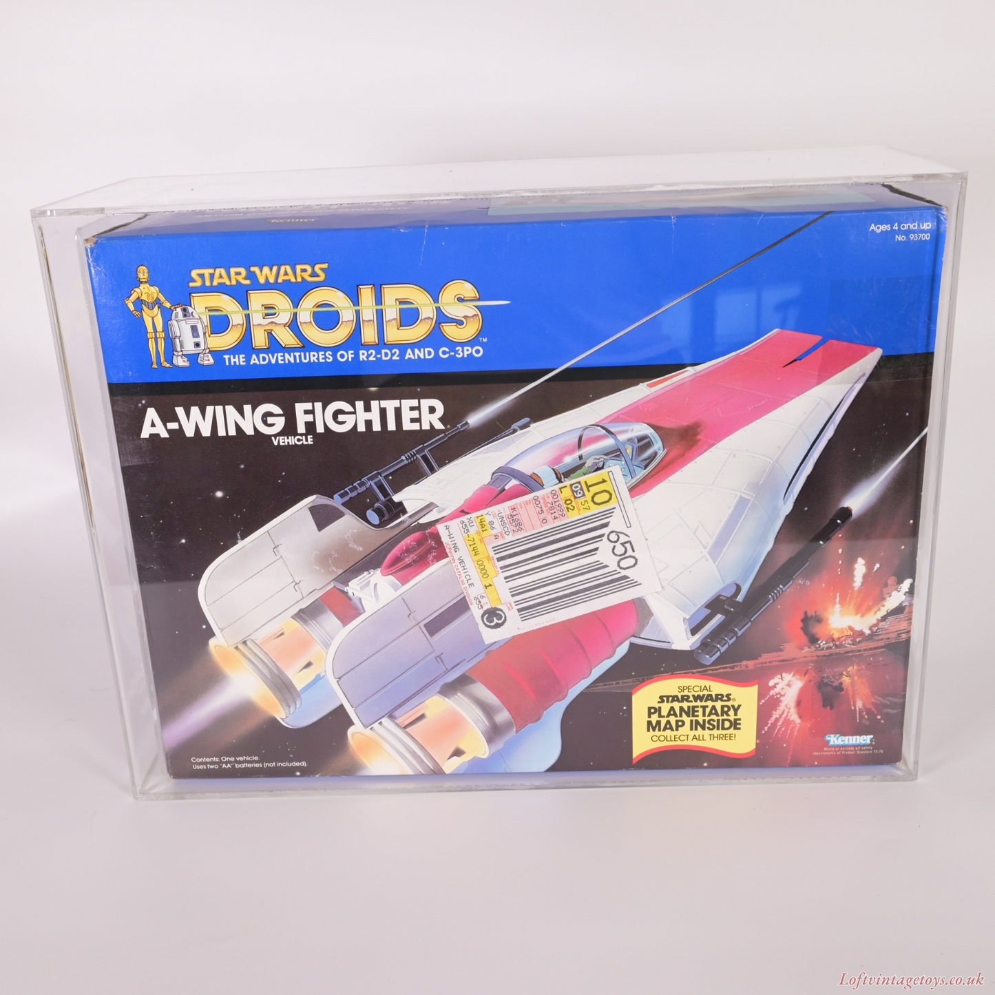 Vintage Star Wars Droids A Wing Fighter MISB 1984 - CAS 75 Grade