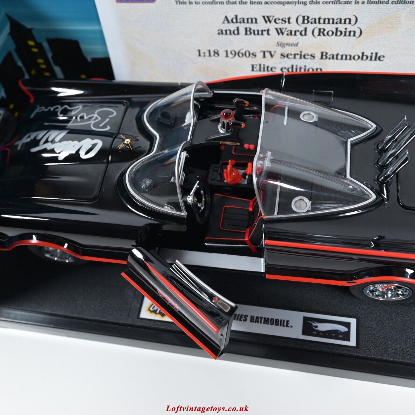 Elite Batmobile 1:18 Hot Wheels 1966 Tv Series - Ltd Ed of 200 SIGNED - RARE