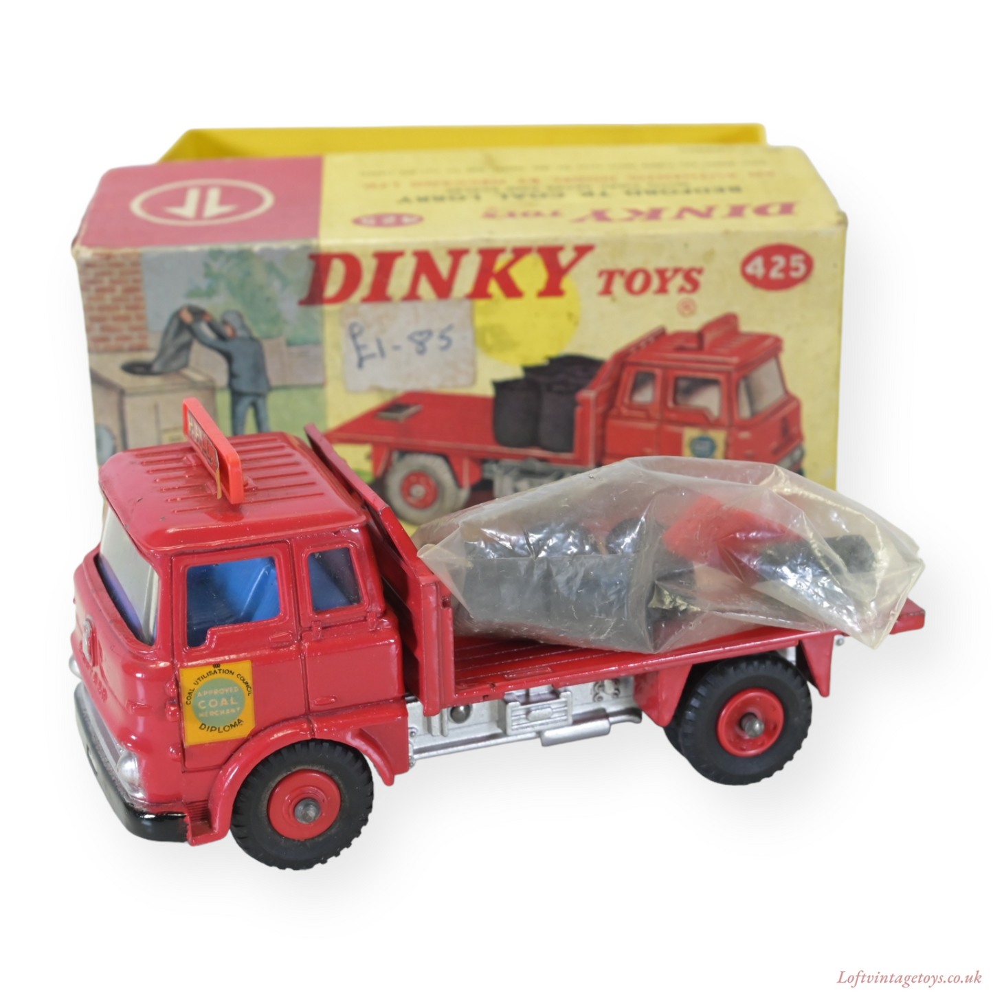 Dinky 425 Bedford Tk Coal Lorry With Box