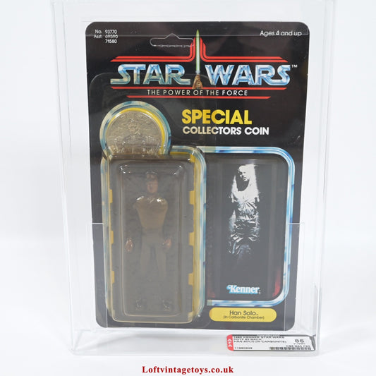 Kenner Vintage Star Wars POTF Han Solo Carbonite AFA 85