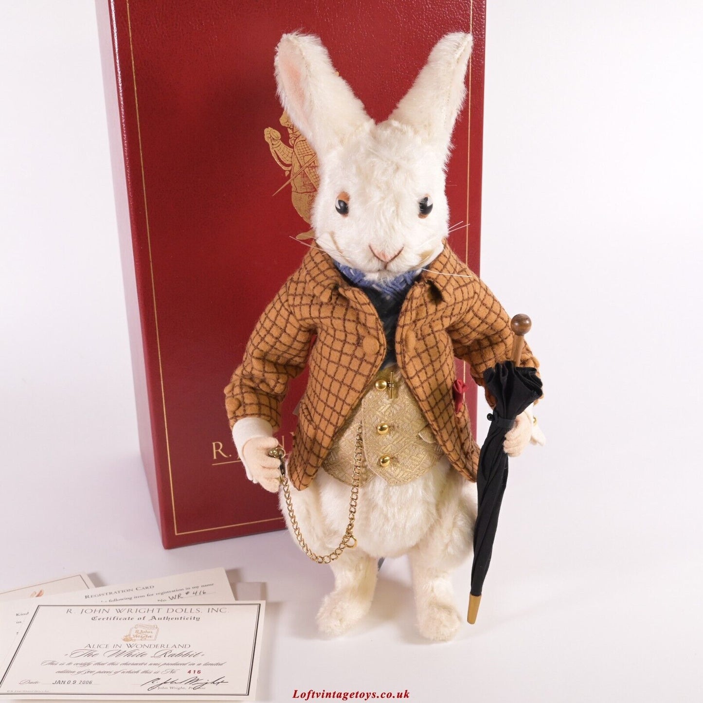 R. John Wright, Das weiße Kaninchen aus Alice im Wunderland, Ltd. Auflage von 500