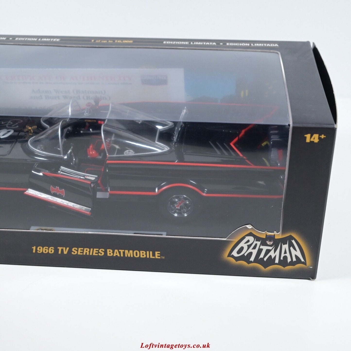Elite Batmobile 1:18 Hot Wheels 1966 Tv Series - Ltd Ed of 200 SIGNED - RARE