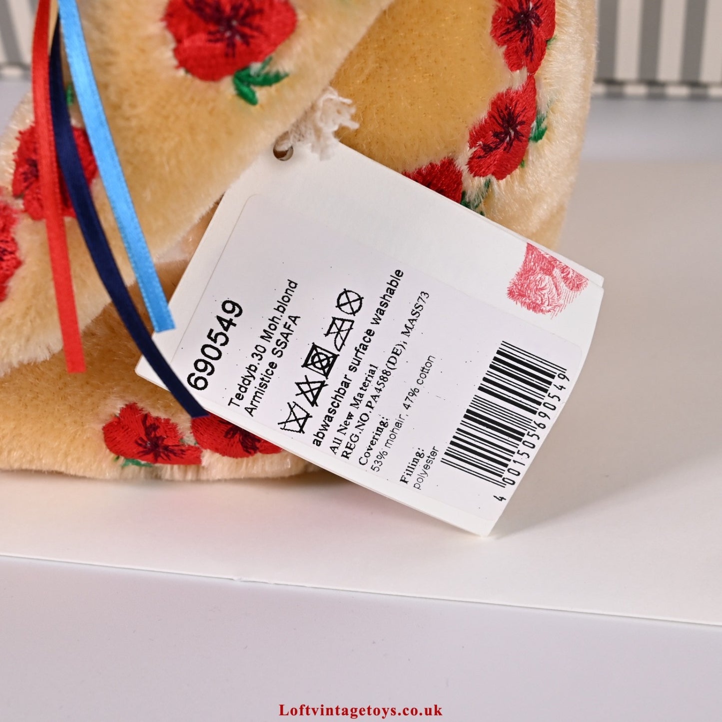 Steiff The Armistice SSAFA Limited Edition Teddy Bear - 690549