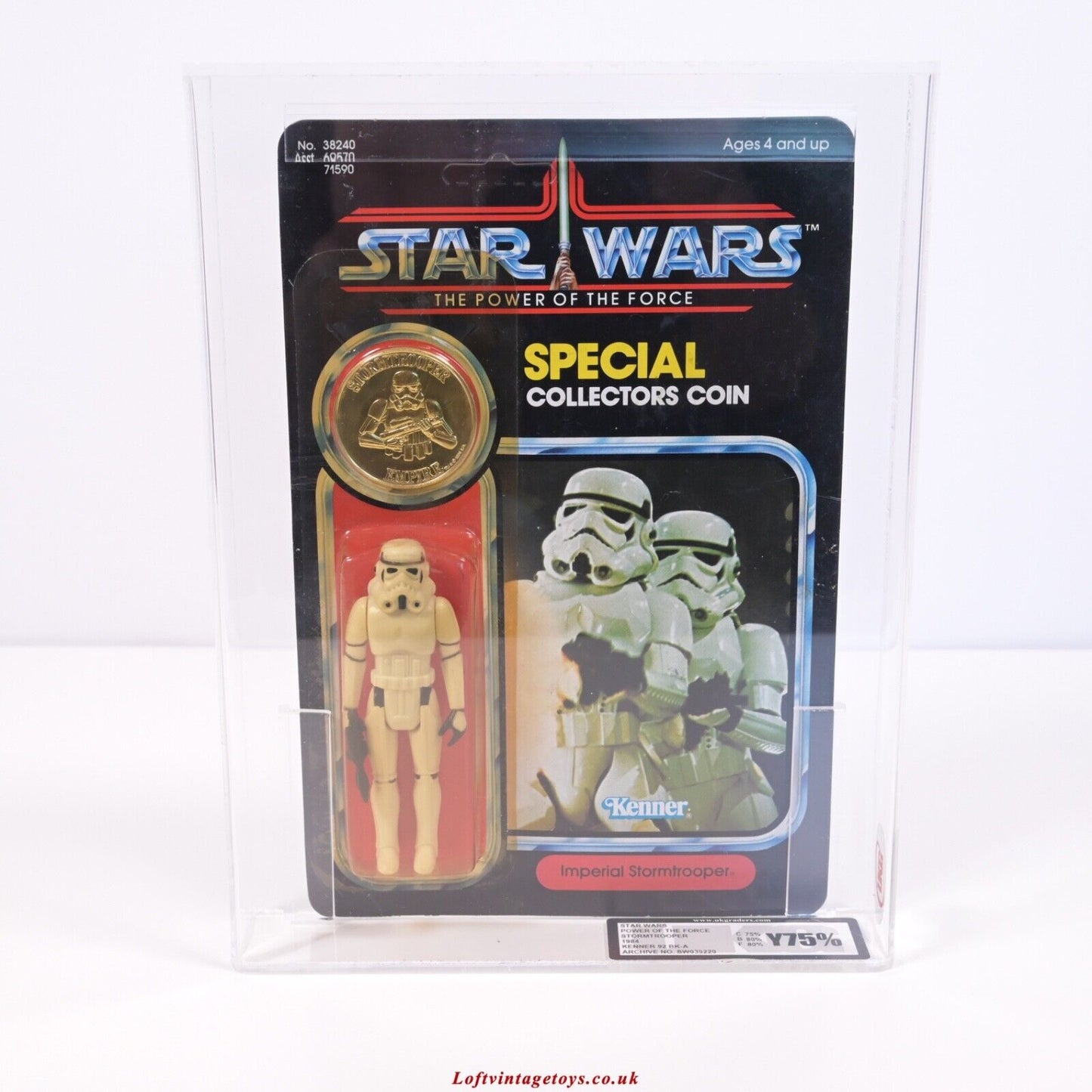 Star Wars The Power Of The Force Imperial Stormtrooper 92back / UKG 75